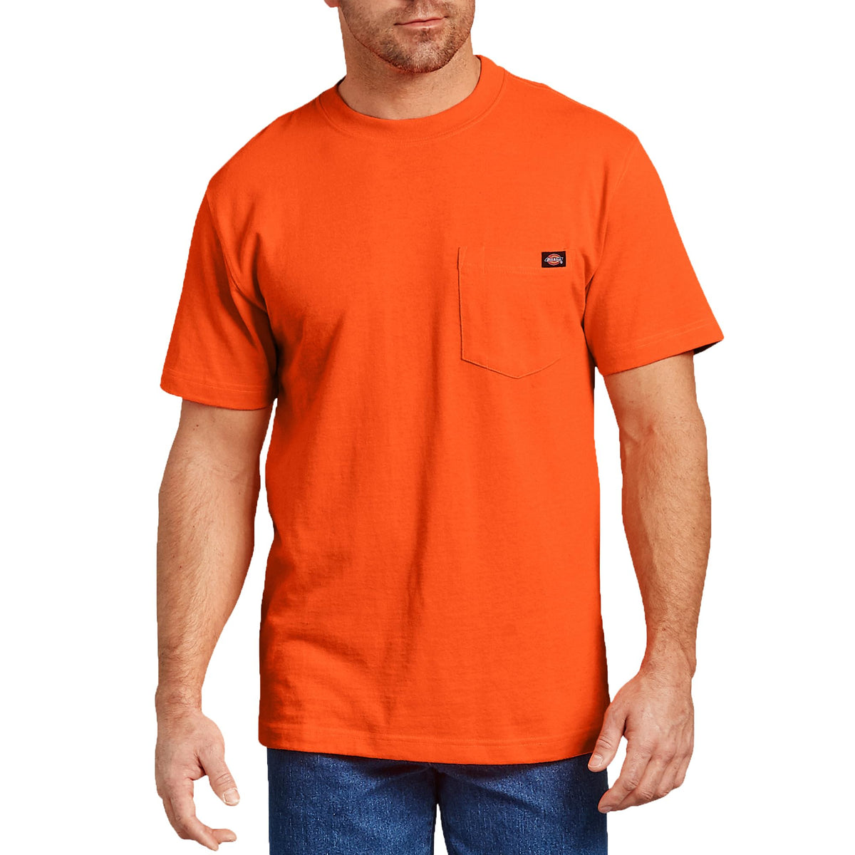 Dickies Men's Heavyweight Heathered Short Sleeve Pocket T-Shirt