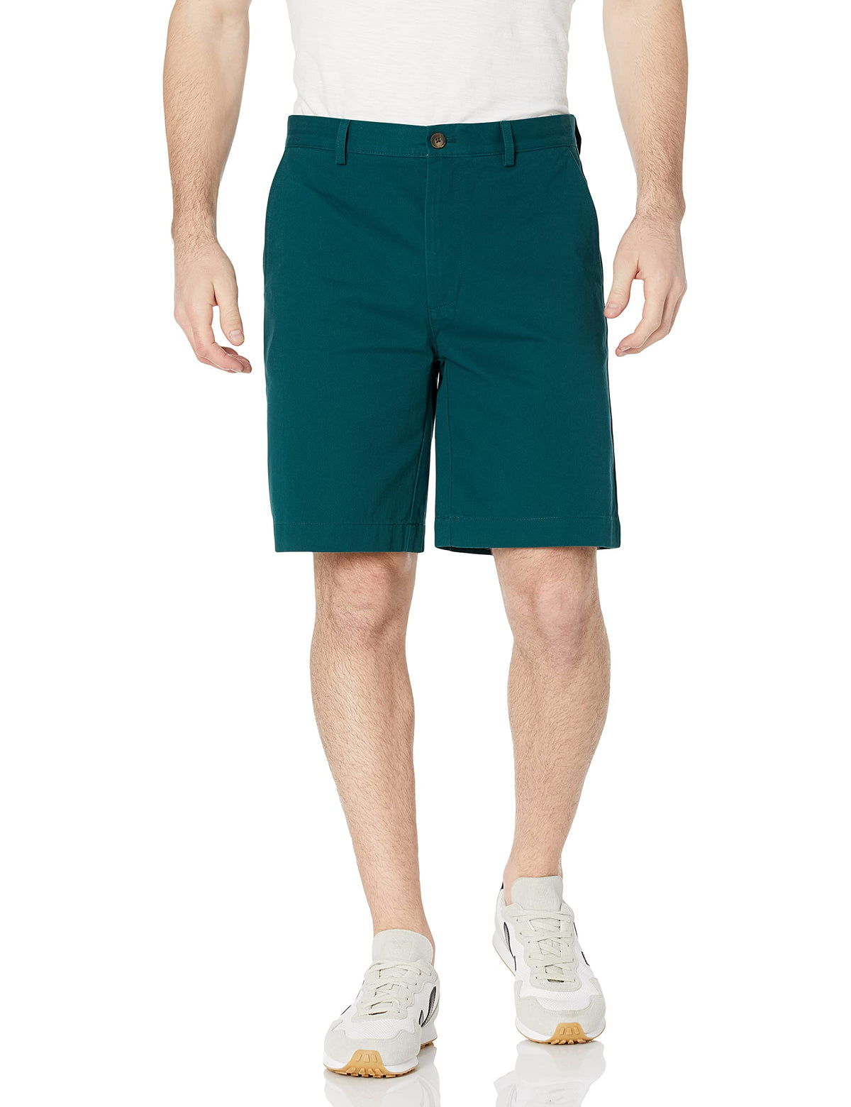 Amazon Essentials Men's Classic-Fit 9" Cotton Twill Chino Shorts with Button-Through Pockets