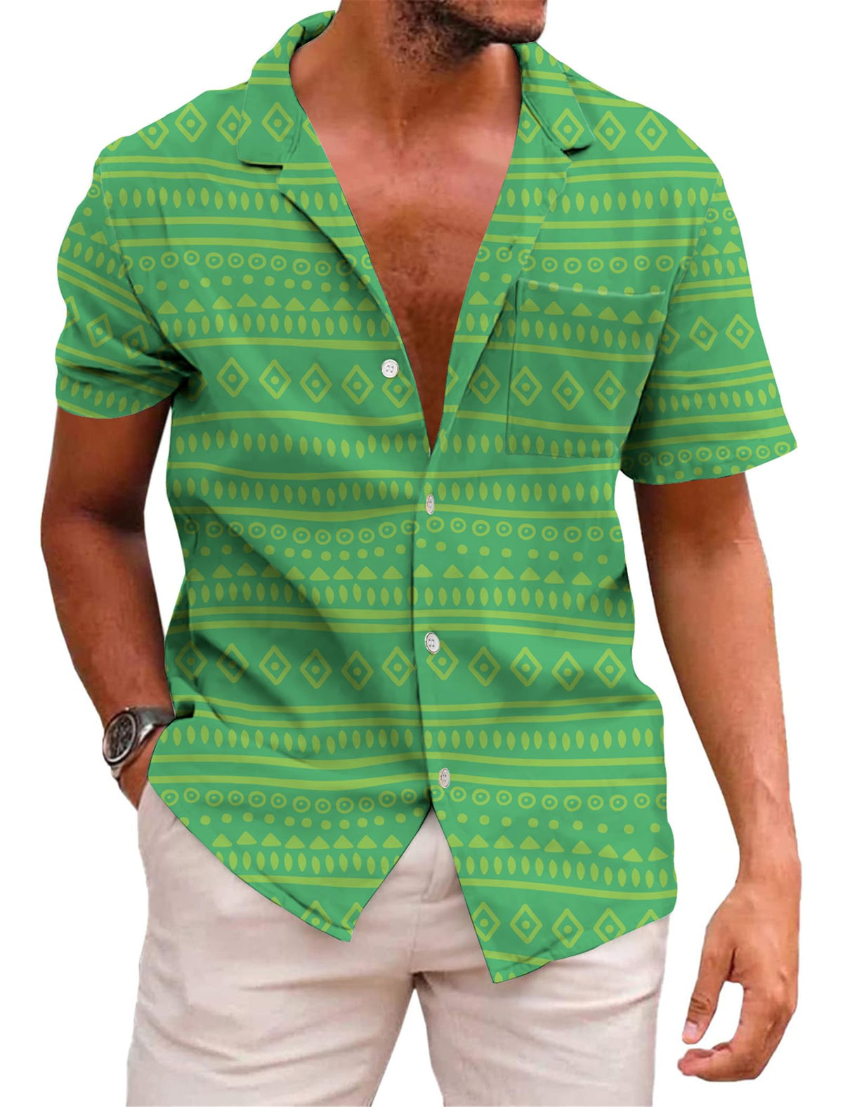 KYKU Mexico Shirt for Men Funny Beach Shirts Hawaiian Button Down Short Sleeve