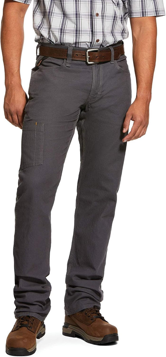 ARIAT Work Men's Rebar M4 Low Rise DuraStretch Made Tough Stackable Straight Leg Pants