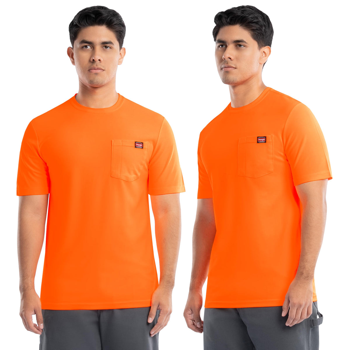 Wrangler Men's Short Sleeve UPF 40 Performance Pocket T-Shirt, 2-Pack