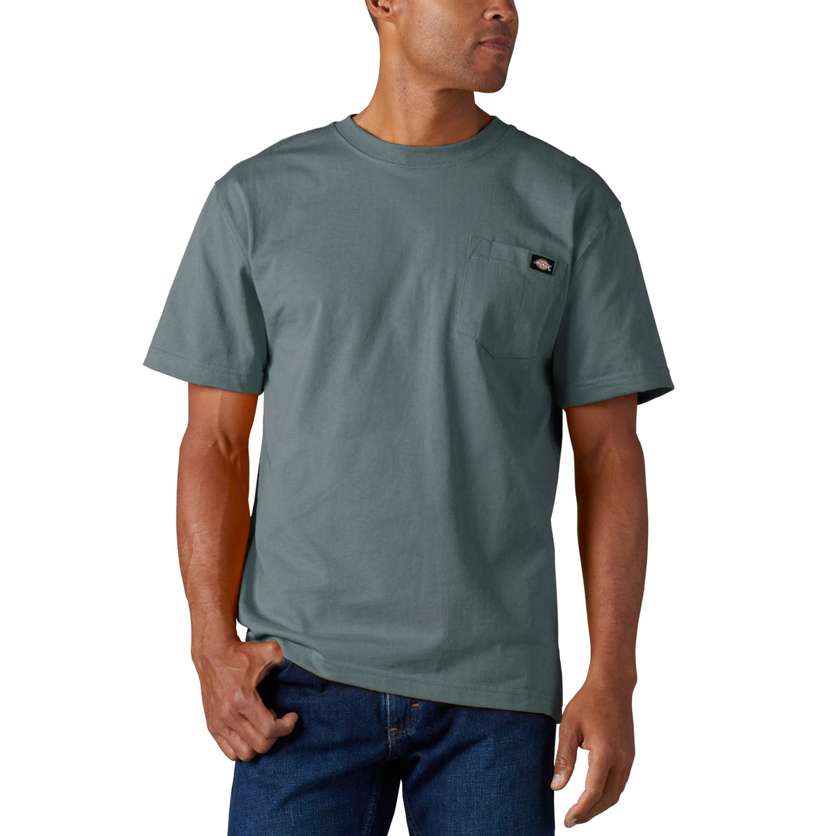 Dickies Men's Heavyweight Heathered Short Sleeve Pocket T-Shirt