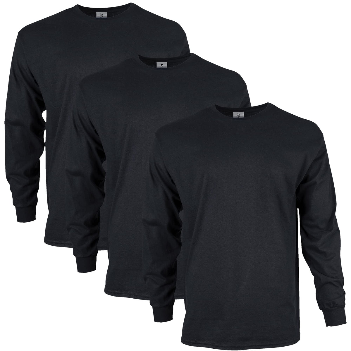 Gildan Adult Ultra Cotton Long Sleeve T-Shirt, Style G2400, Multipack