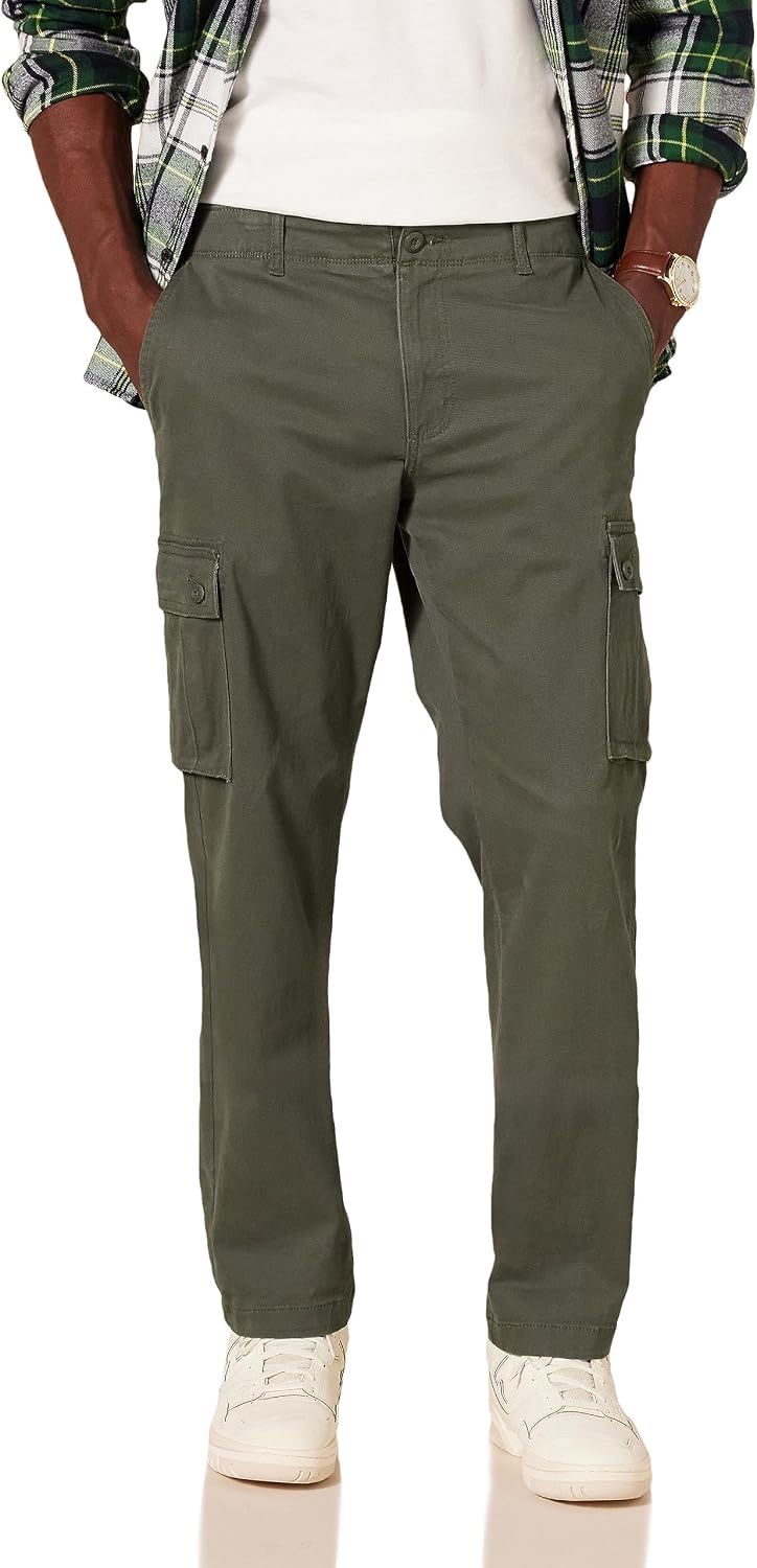 Amazon Essentials Men's Straight-Fit Breathable Stretch Cargo Pants (Available in Big & Tall)