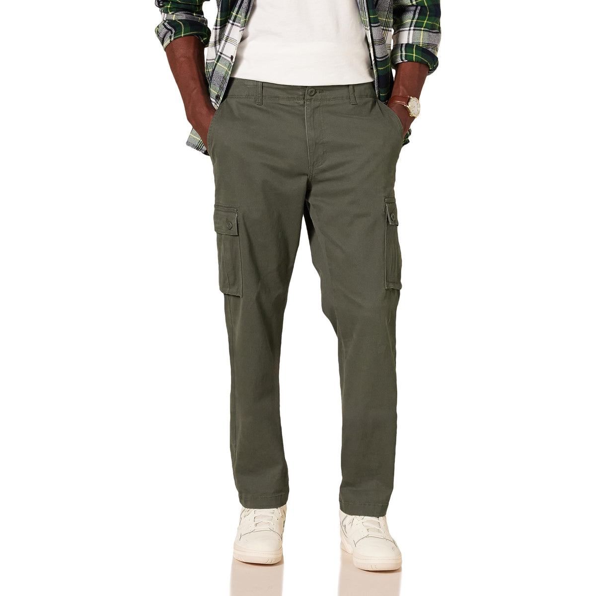 Amazon Essentials Men's Straight-Fit Breathable Stretch Cargo Pants (Available in Big & Tall)