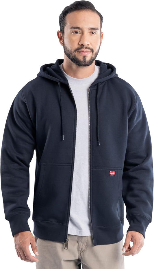 Wrangler mens Full Zip Fleece Hoodie Sweatshirt