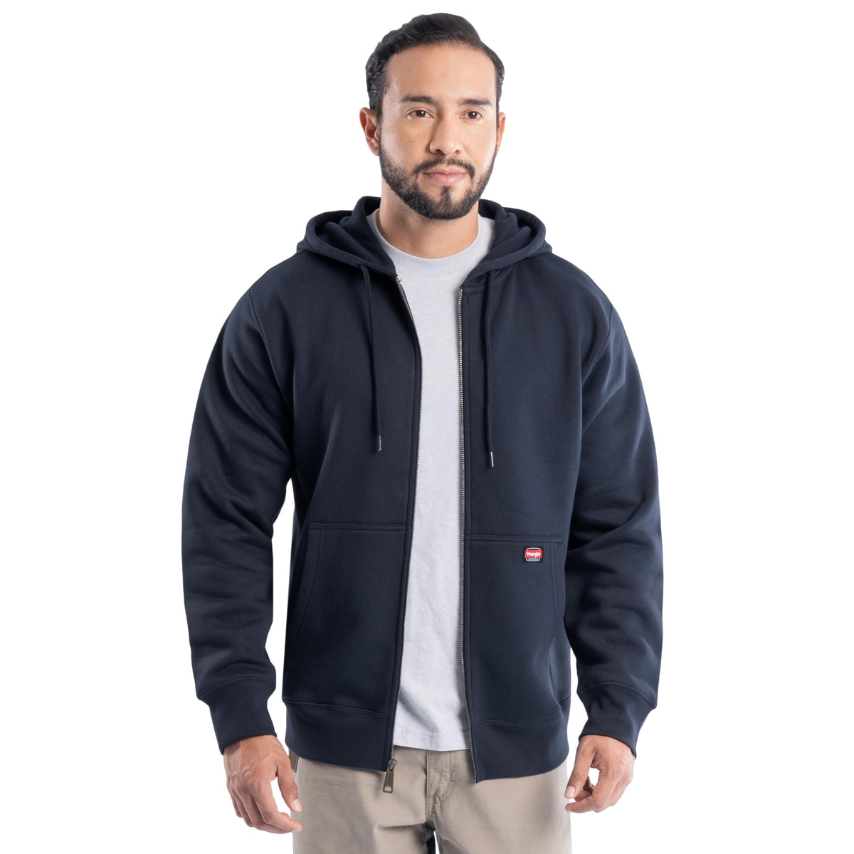Wrangler mens Full Zip Fleece Hoodie Sweatshirt