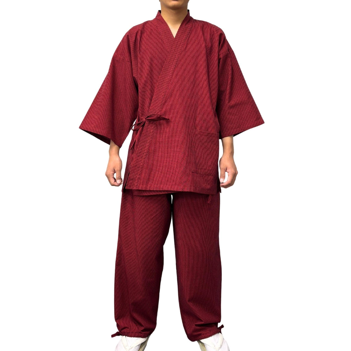 Edoten Men's Japan Kimono quilted clothes Sashiko Samue