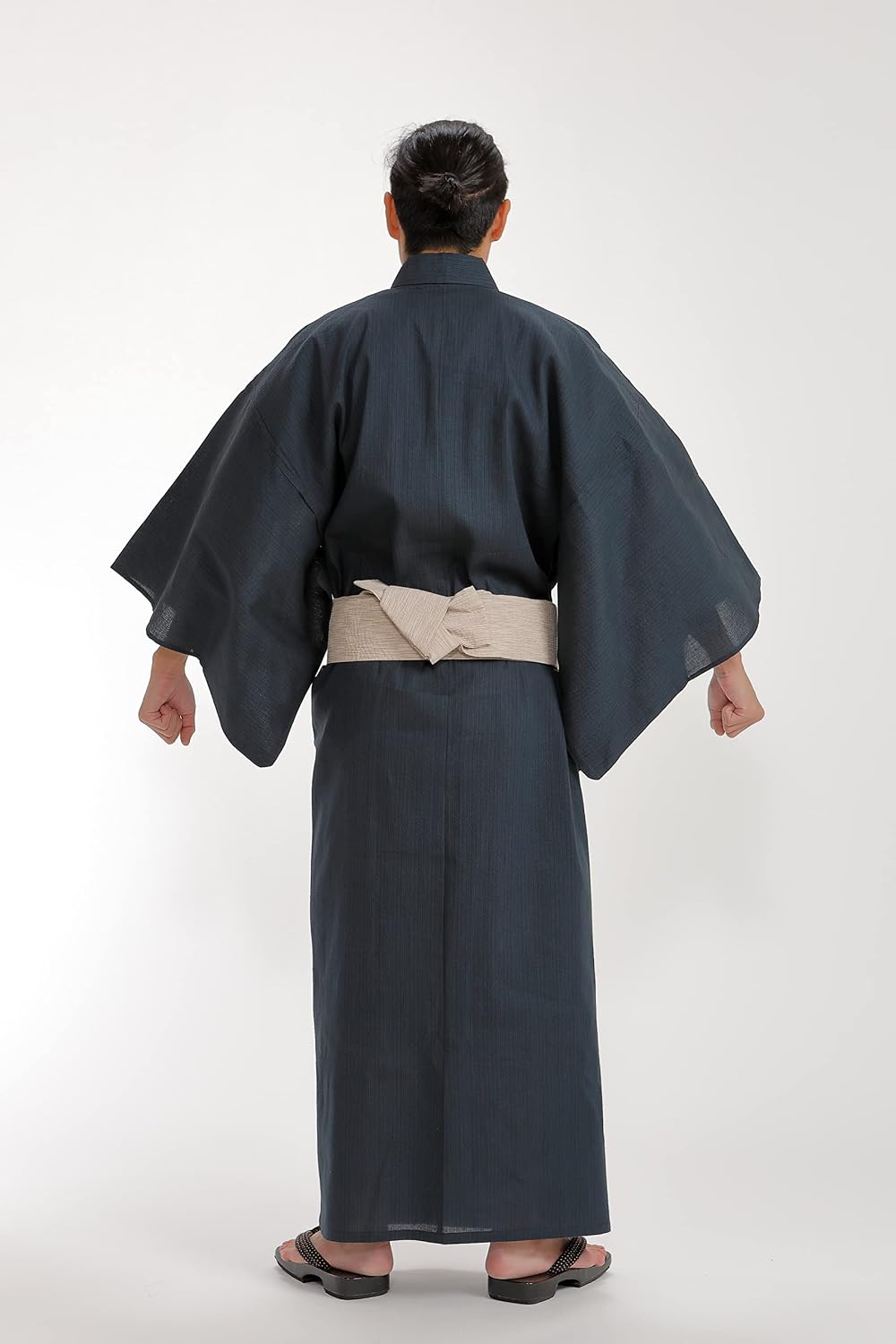 Edoten Men's Kimono Japan Shijira Weaving Yukata