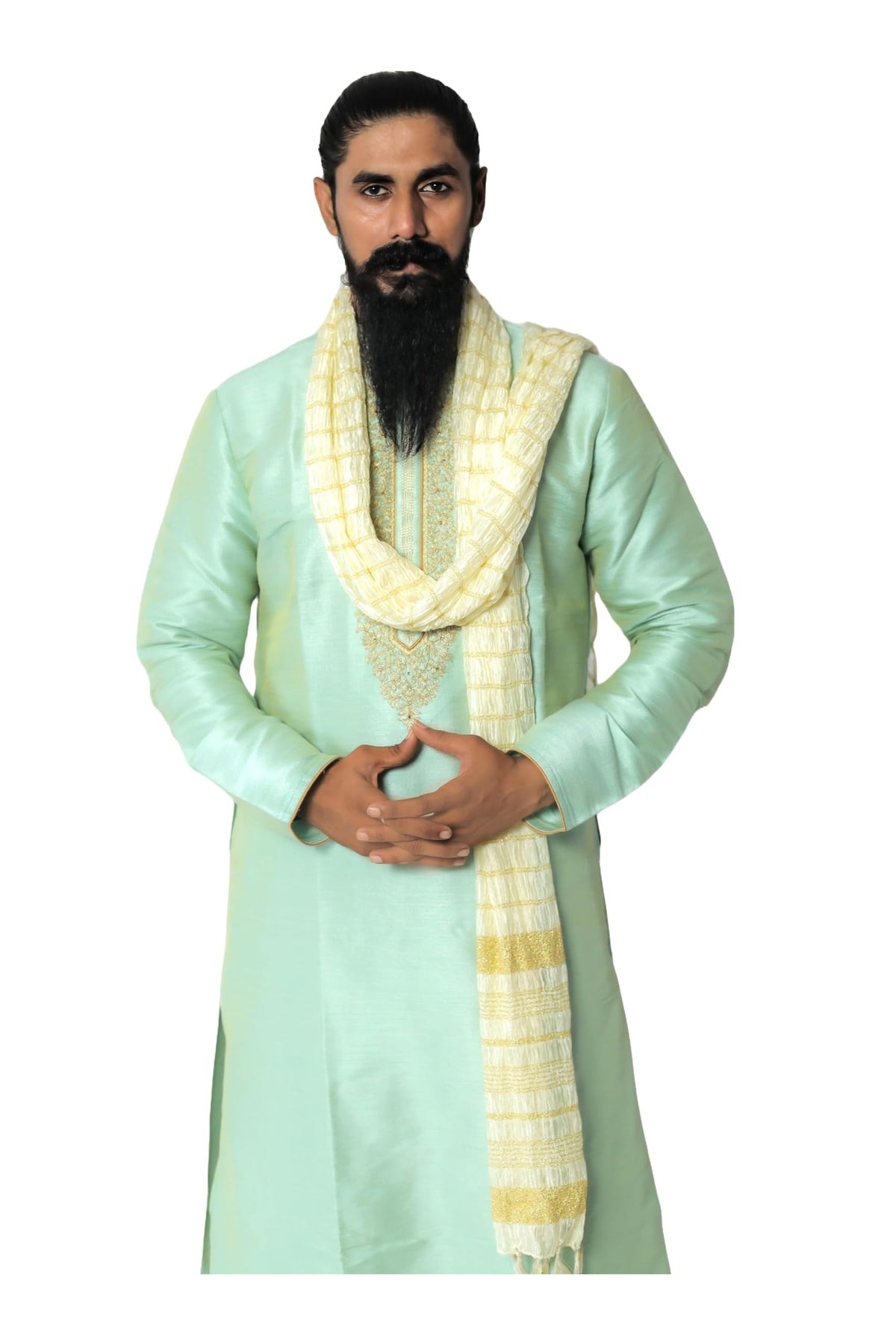 Indian Traditional Kurta Sherwani Dupatta Shawl Scarf For Men (Only Dupatta)