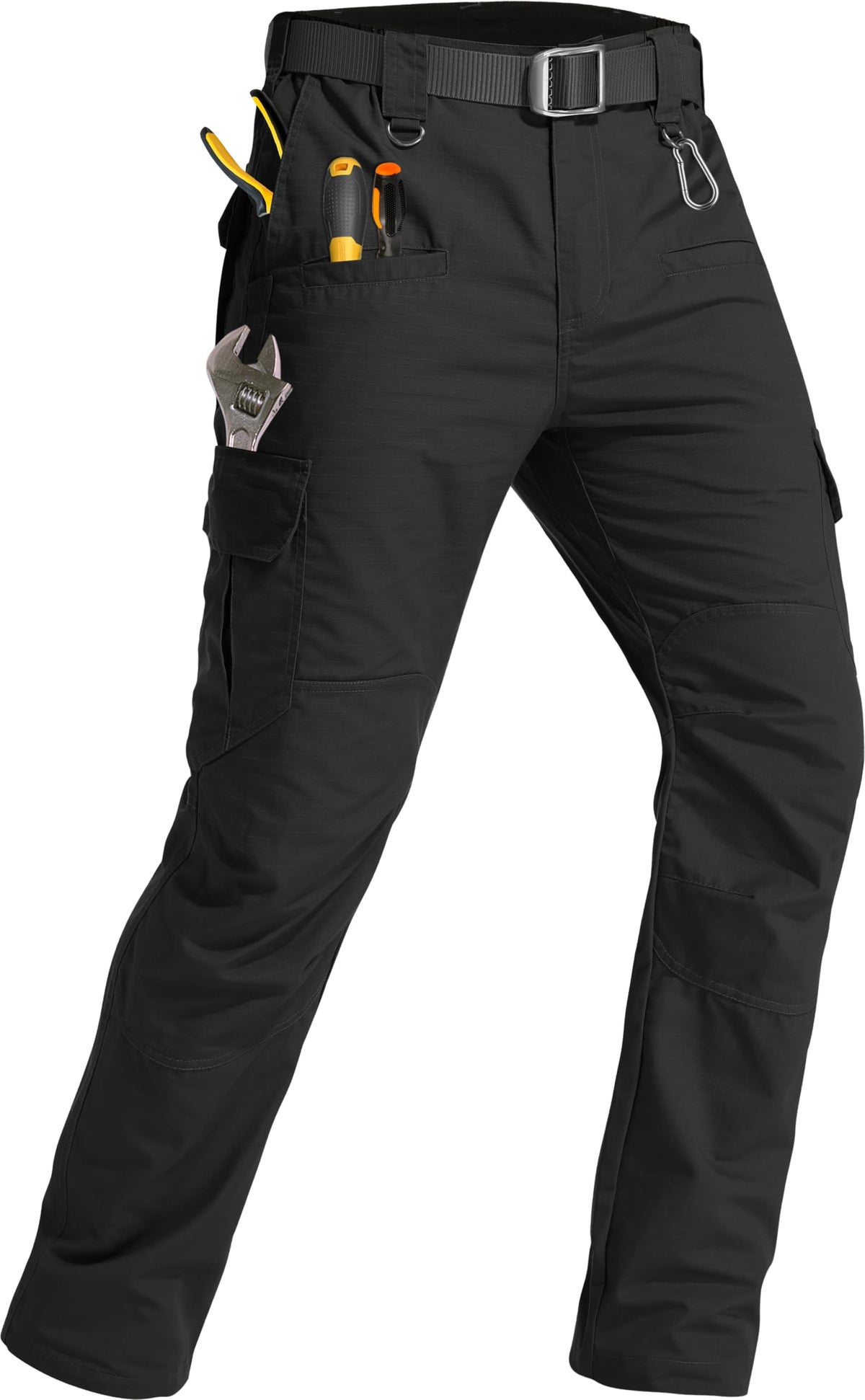 GARTENBOKER Men's Tactical Pants Lightweight Water Resistant Cargo Pants Flex Ripstop EDC Work Hiking Outdoor Pants