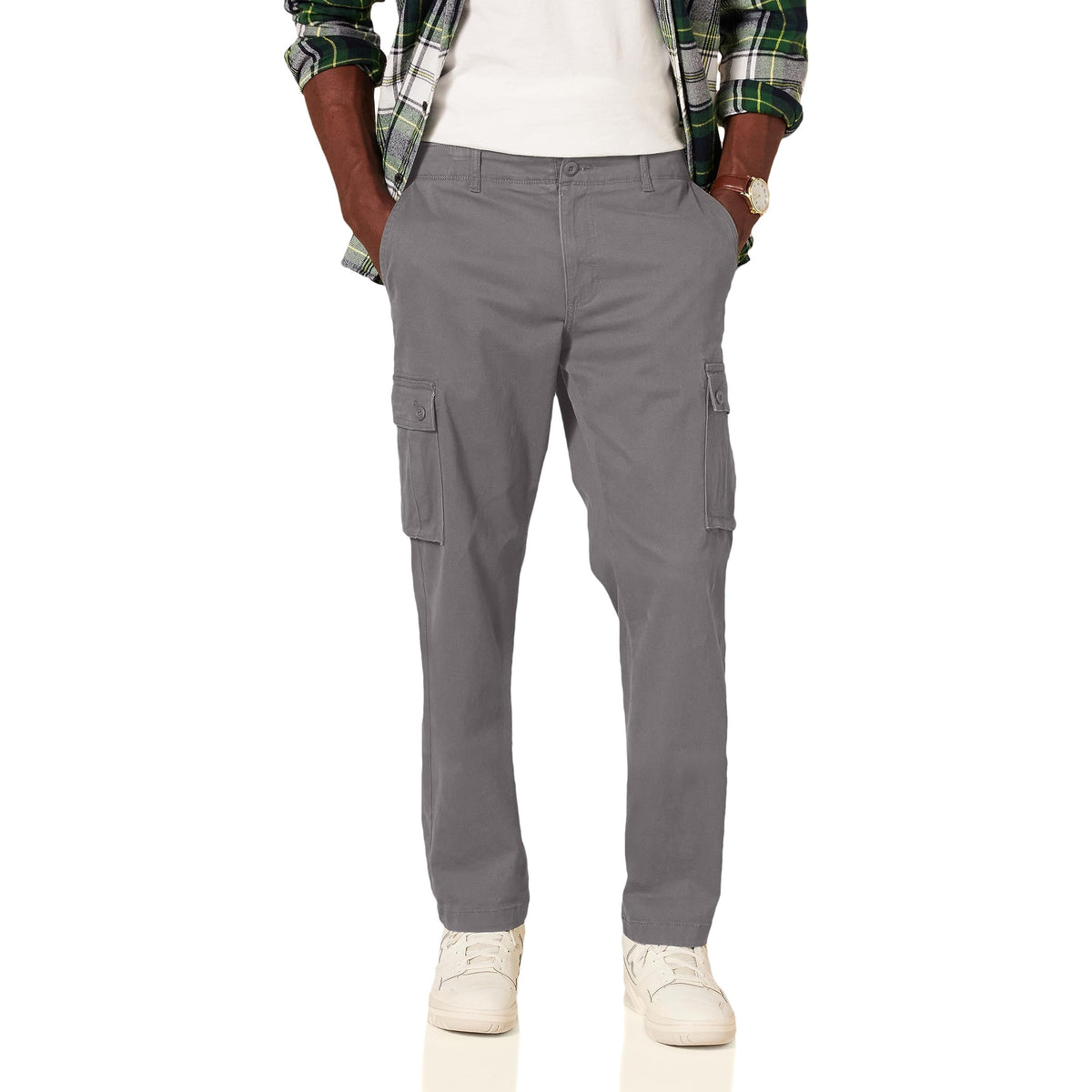 Amazon Essentials Men's Straight-Fit Breathable Stretch Cargo Pants (Available in Big & Tall)