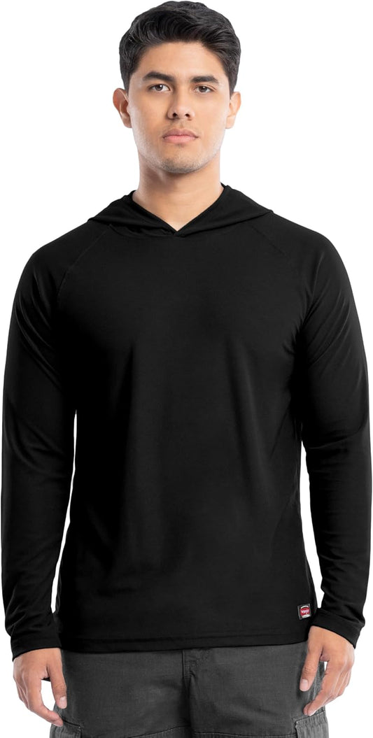 Wrangler Men's Long Sleeve Upf 40 Performance Raglan Hoodie
