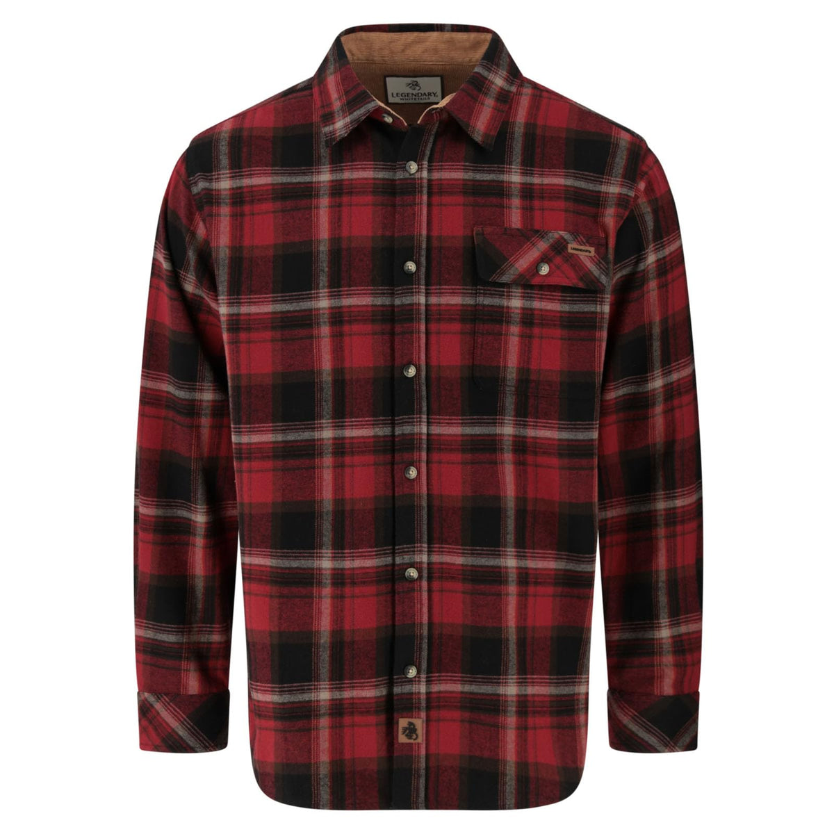 Legendary Whitetails Mens Flannel Long Sleeve Button Down 100% Cotton Shirt