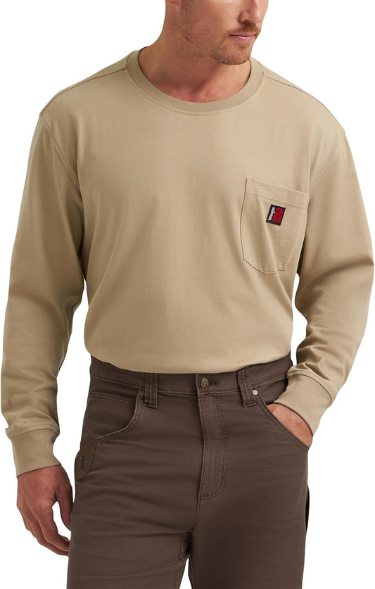 Wrangler Riggs Workwear Men's Long Sleeve Crew Tee