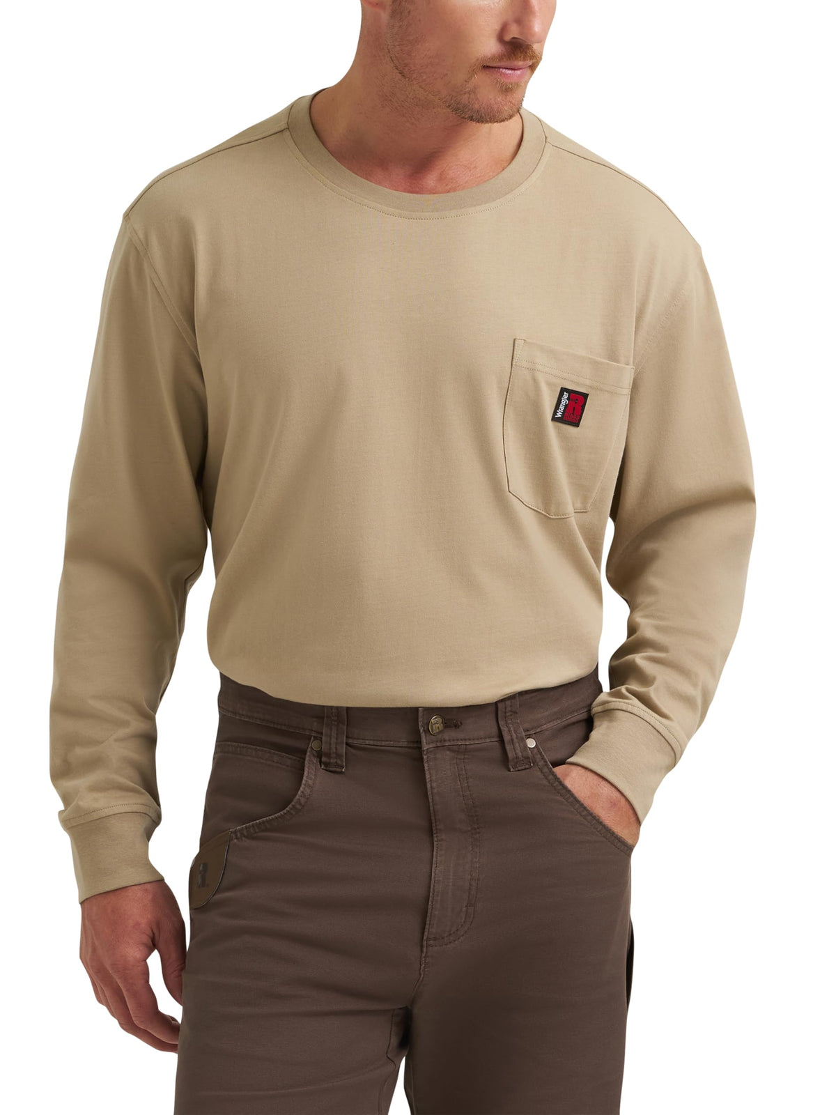 Wrangler Riggs Workwear Men's Long Sleeve Crew Tee