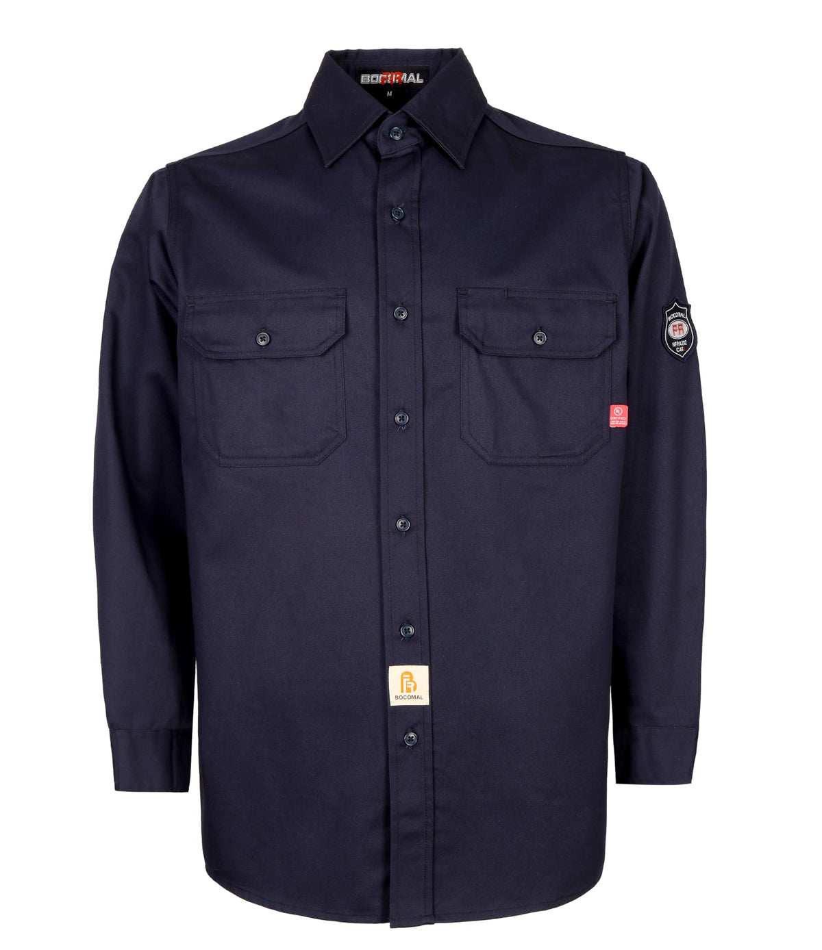 BOCOMAL Men's FR Shirts 6.25oz Lightweight Flame Resistant Welding Workwear