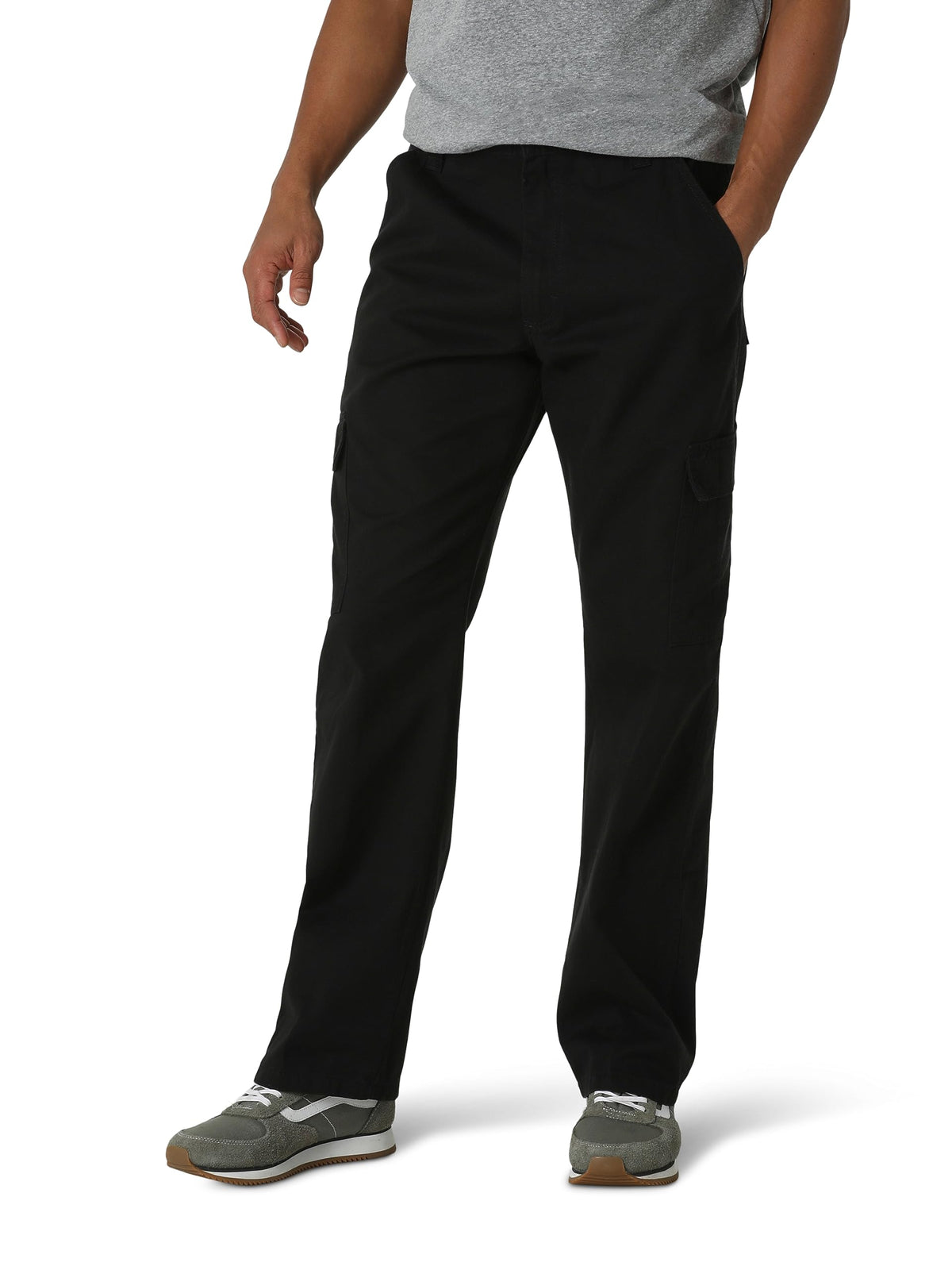 Wrangler Authentics Men's Twill Relaxed Fit Cargo Pant (Logan)