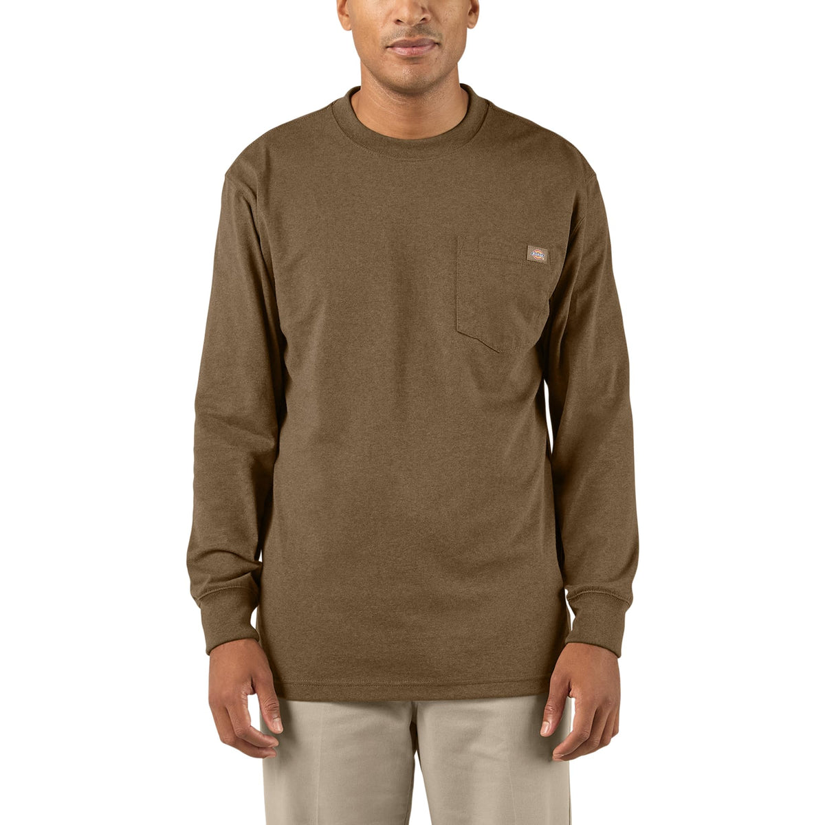 Dickies Men's Heavyweight Long Sleeve Pocket T-Shirt