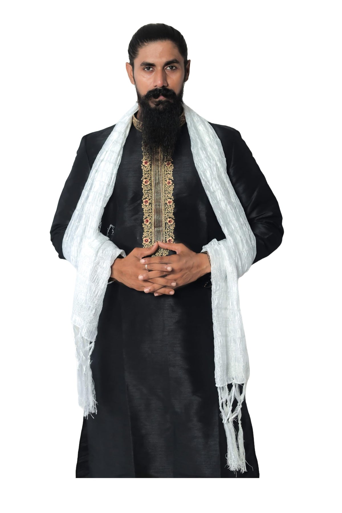 Indian Traditional Kurta Sherwani Dupatta Shawl Scarf For Men (Only Dupatta)