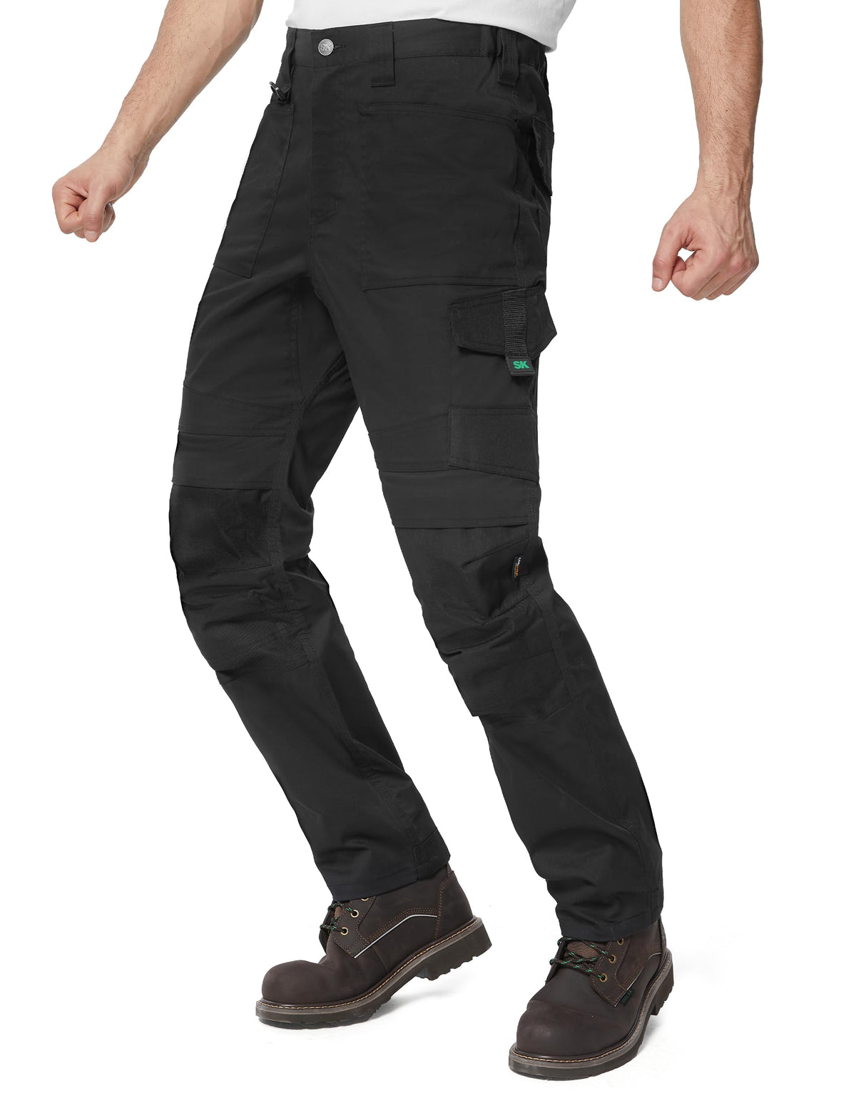 SK Construction Work Pants for Men Stretch Ripstop Water-Resistant Pants
