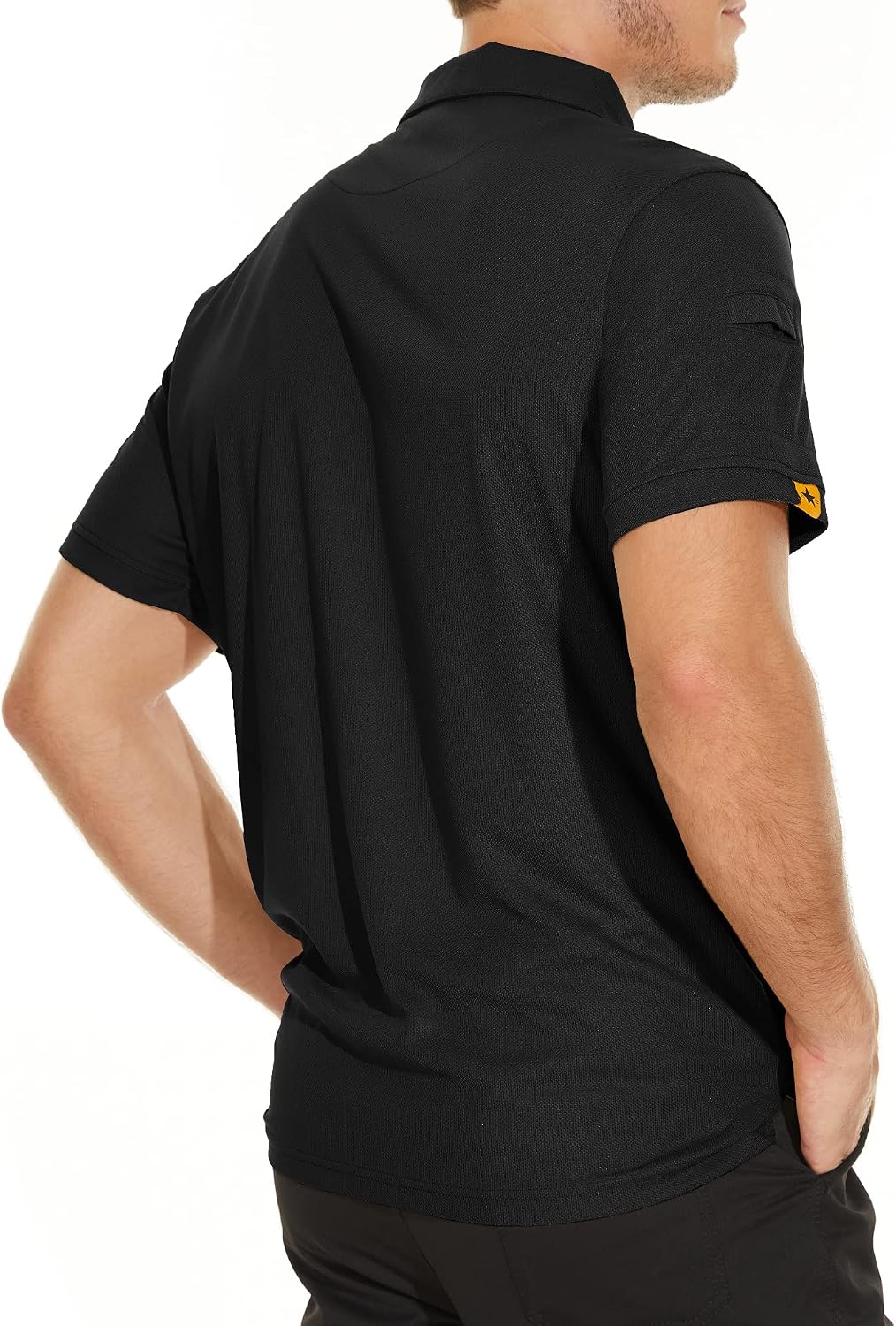 V VALANCH 3/4 Pack Polo Shirts for Men Short Sleeve Golf Tennis Work