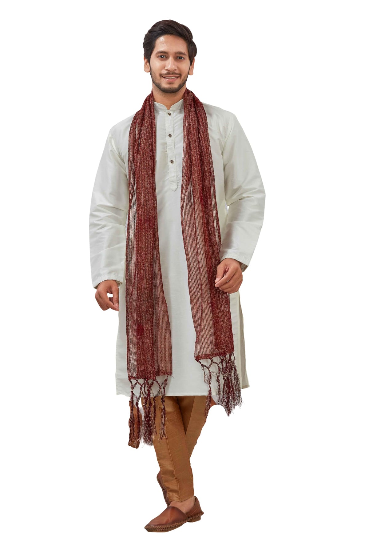 Indian Traditional Kurta Sherwani Dupatta Shawl Scarf For Men (Only Dupatta)
