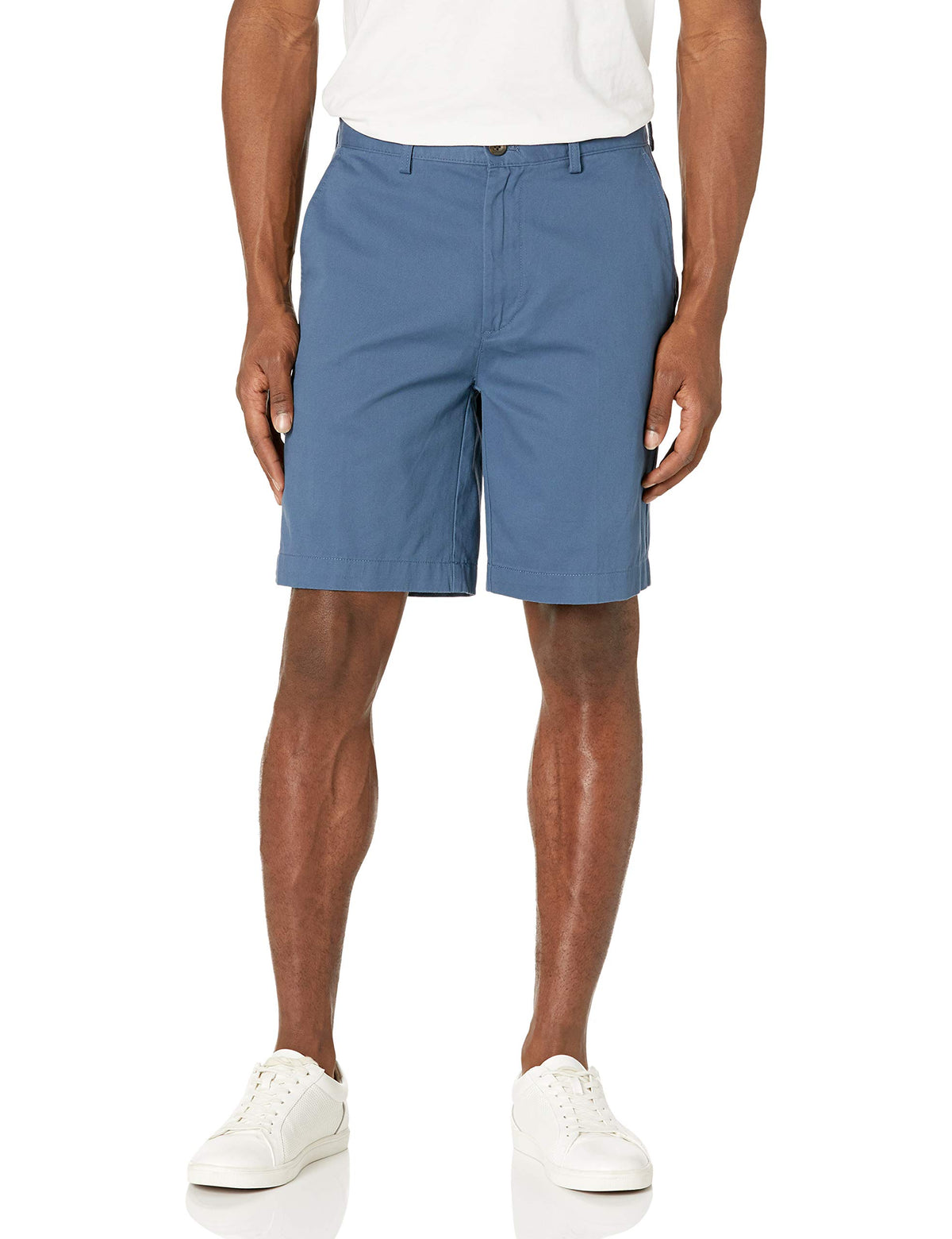 Amazon Essentials Men's Classic-Fit 9" Cotton Twill Chino Shorts with Button-Through Pockets