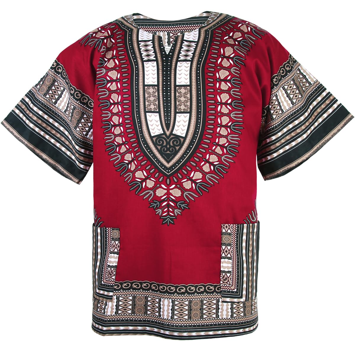 CHAINUPON African Dashiki Cotton Shirt Men Women Festival Boho Hippie 60's 70's Bohemian