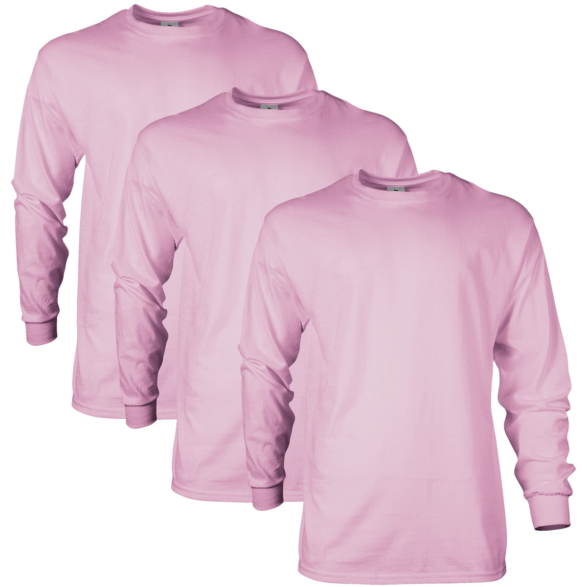 Gildan Adult Ultra Cotton Long Sleeve T-Shirt, Style G2400, Multipack