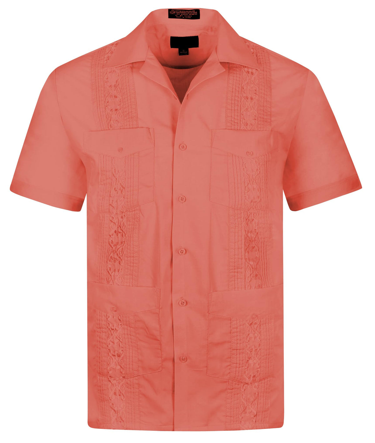 Cuban Guayabera Short Sleeve Shirt, Wedding Cigar Beach Bartender Casual
