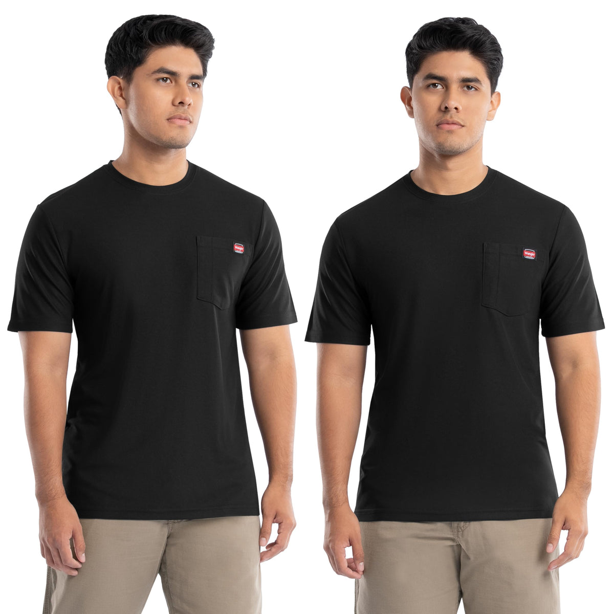 Wrangler Men's Short Sleeve UPF 40 Performance Pocket T-Shirt, 2-Pack