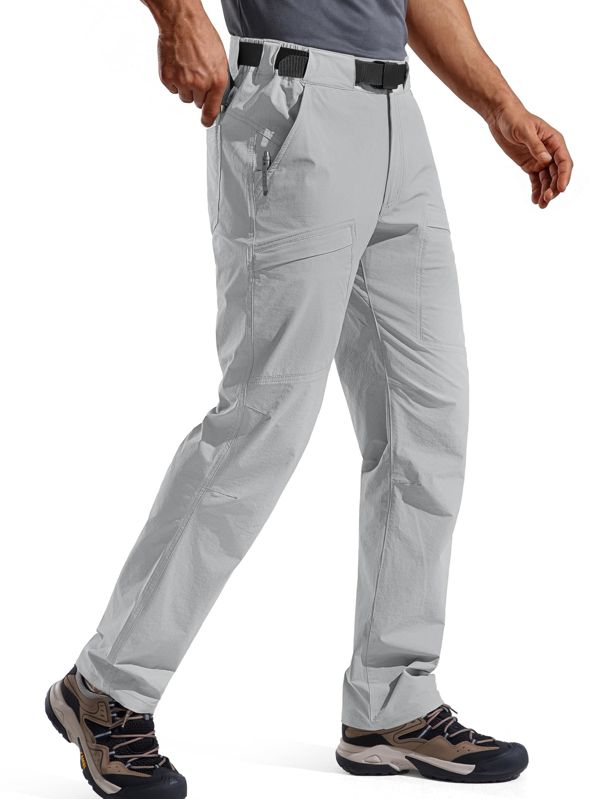 FREE SOLDIER Men's Outdoor Cargo Hiking Pants with Belt