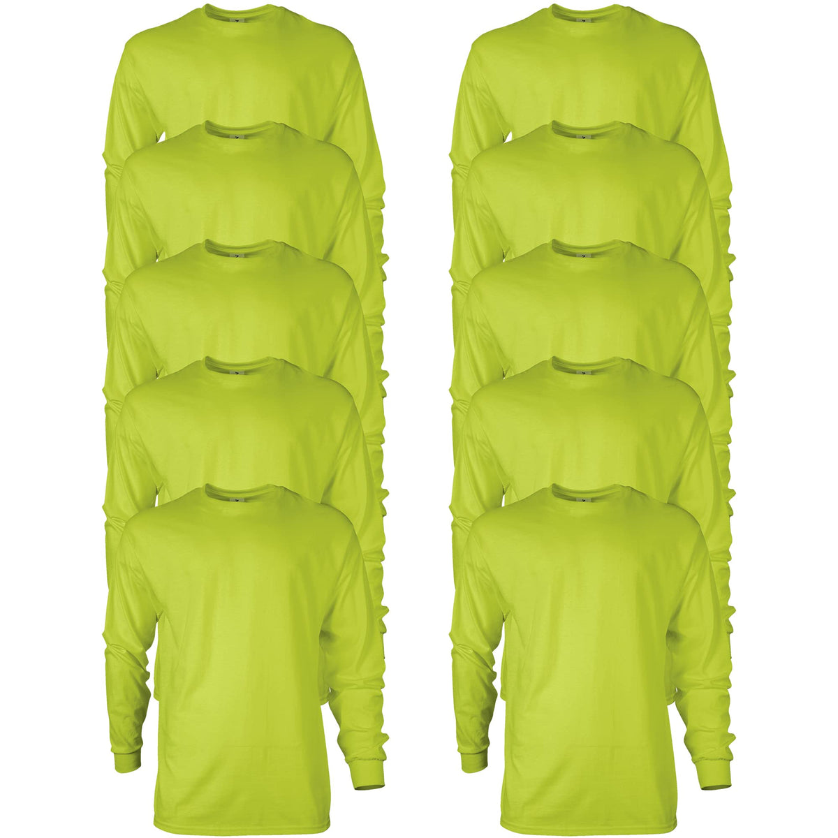 Gildan Adult Ultra Cotton Long Sleeve T-Shirt, Style G2400, Multipack