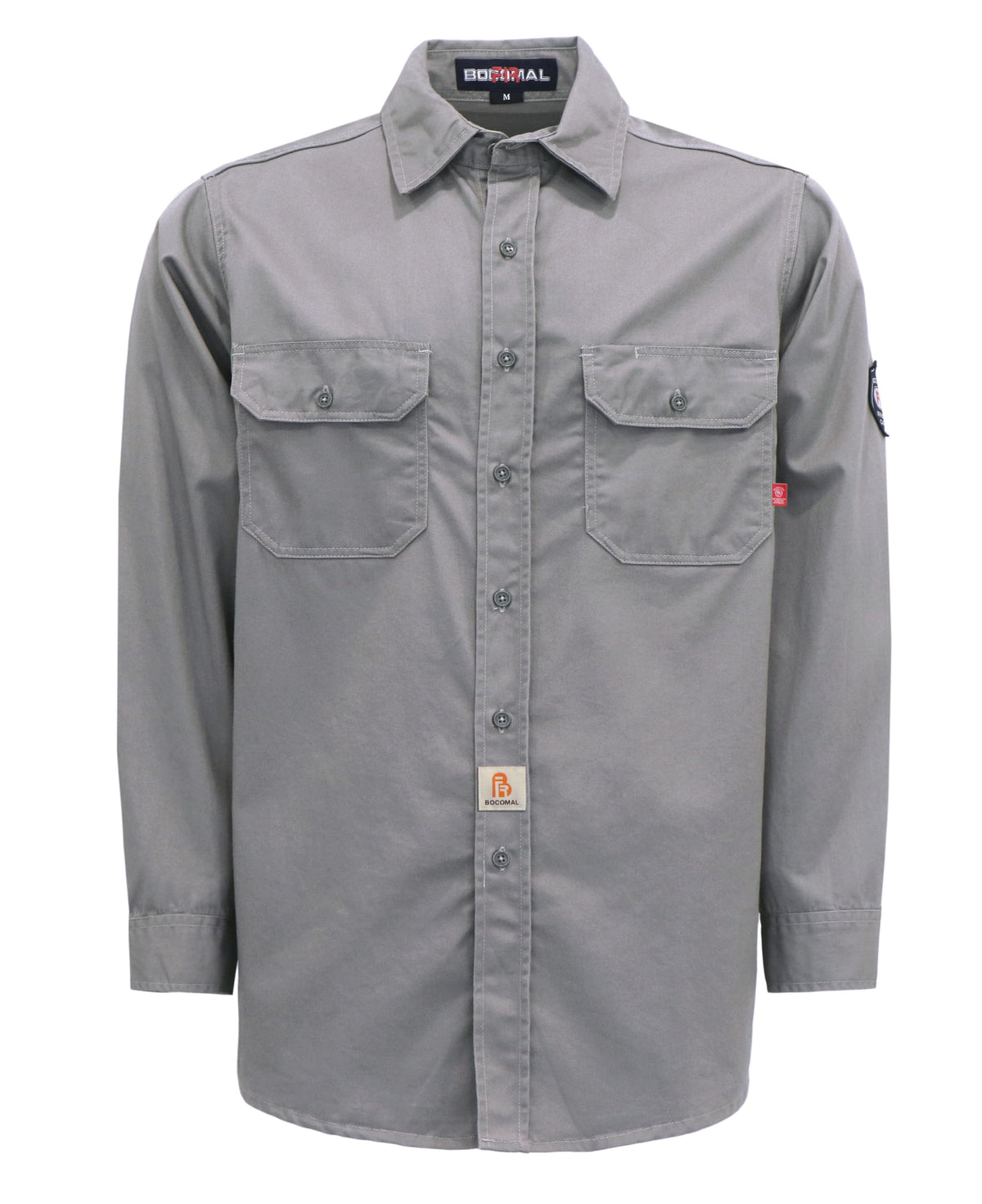 BOCOMAL Men's FR Shirts 6.25oz Lightweight Flame Resistant Welding Workwear