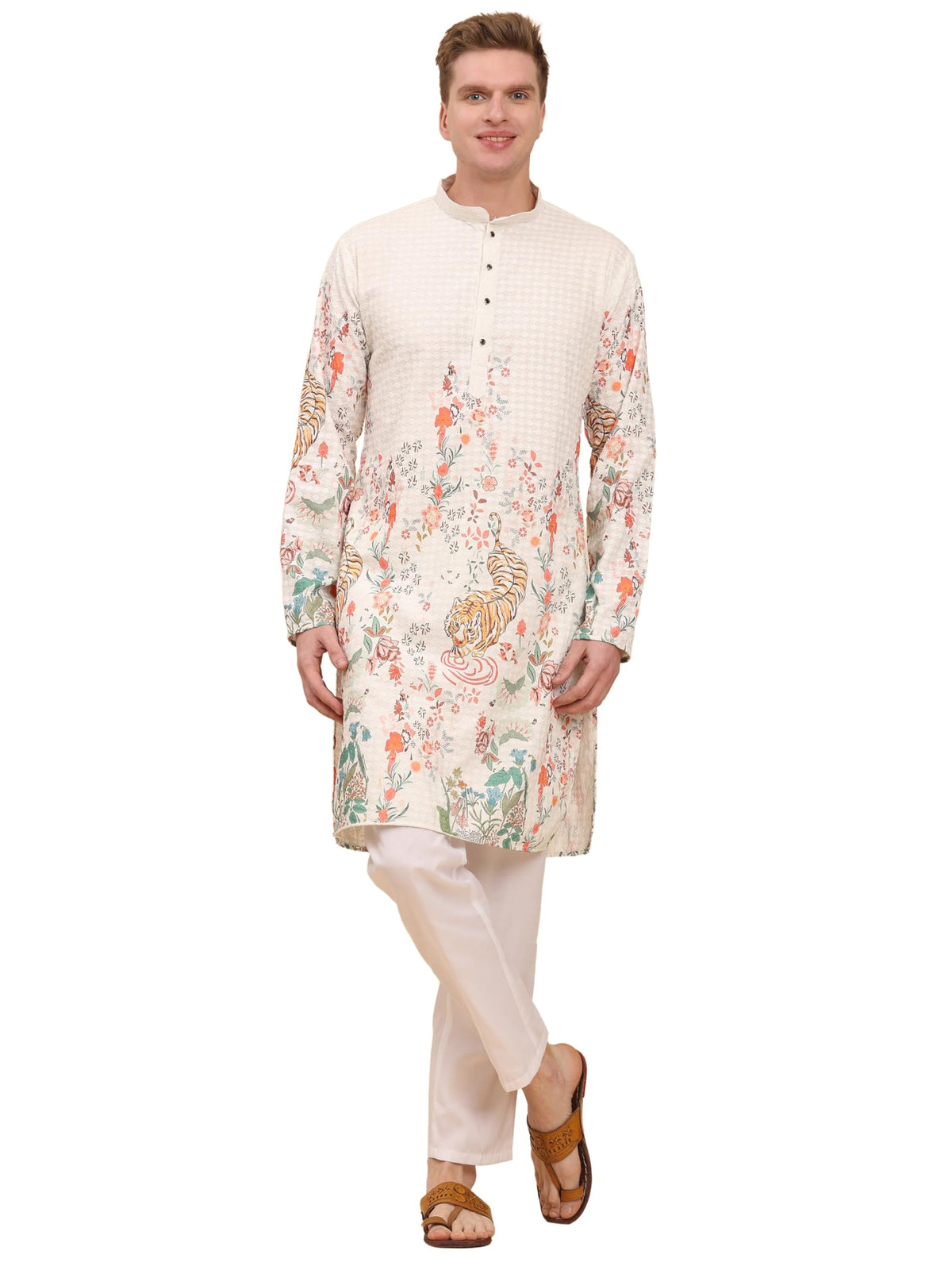 Pro-Ethic Style Developer Mens Indian Traditional Cotton Kurta Sets, Men Kurta Set Indian Wedding Dress (A-125)
