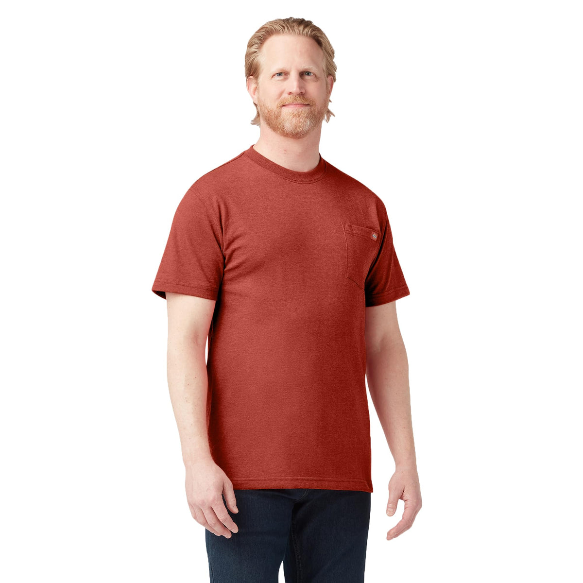 Dickies Men's Heavyweight Heathered Short Sleeve Pocket T-Shirt