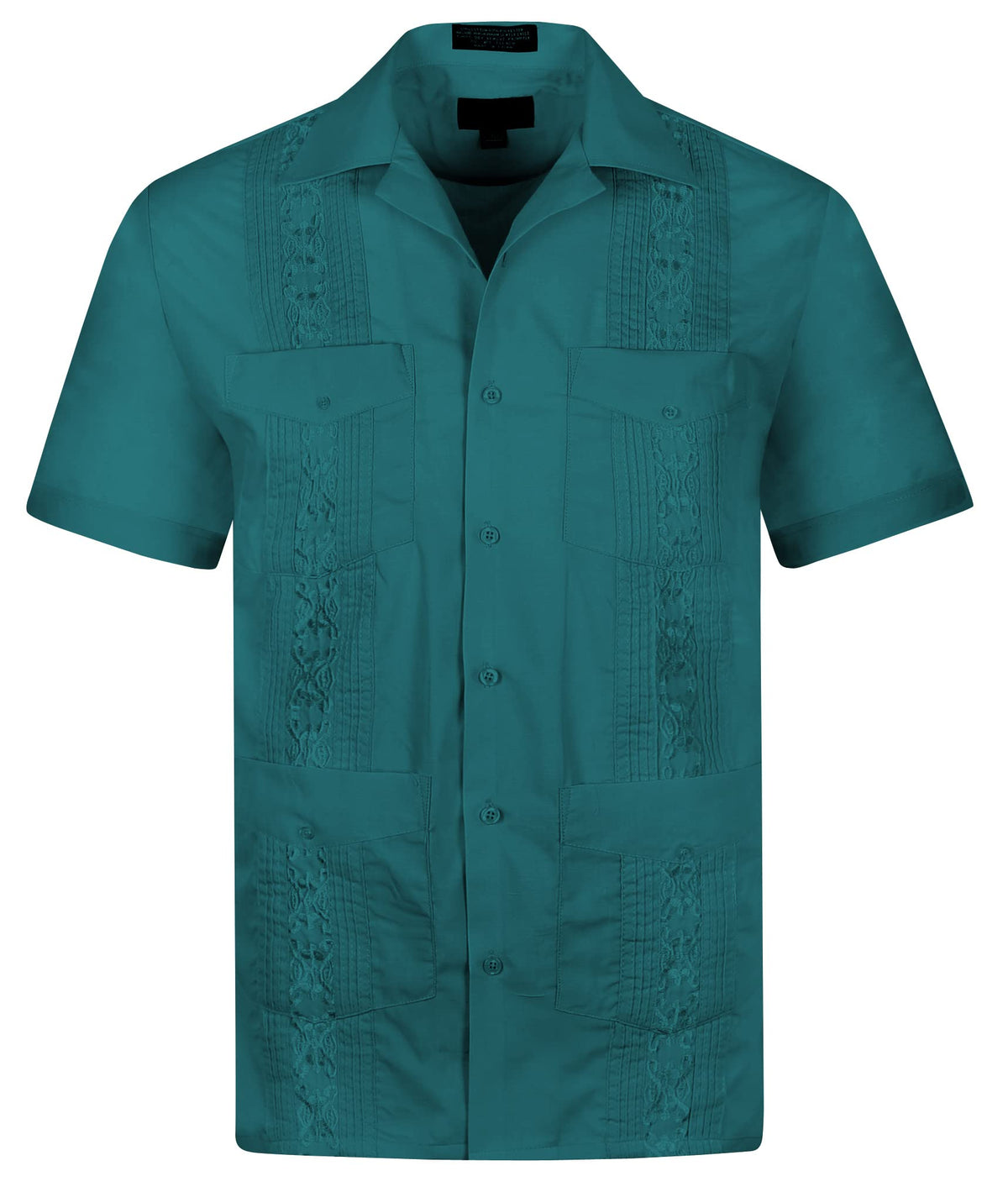 Cuban Guayabera Short Sleeve Shirt, Wedding Cigar Beach Bartender Casual