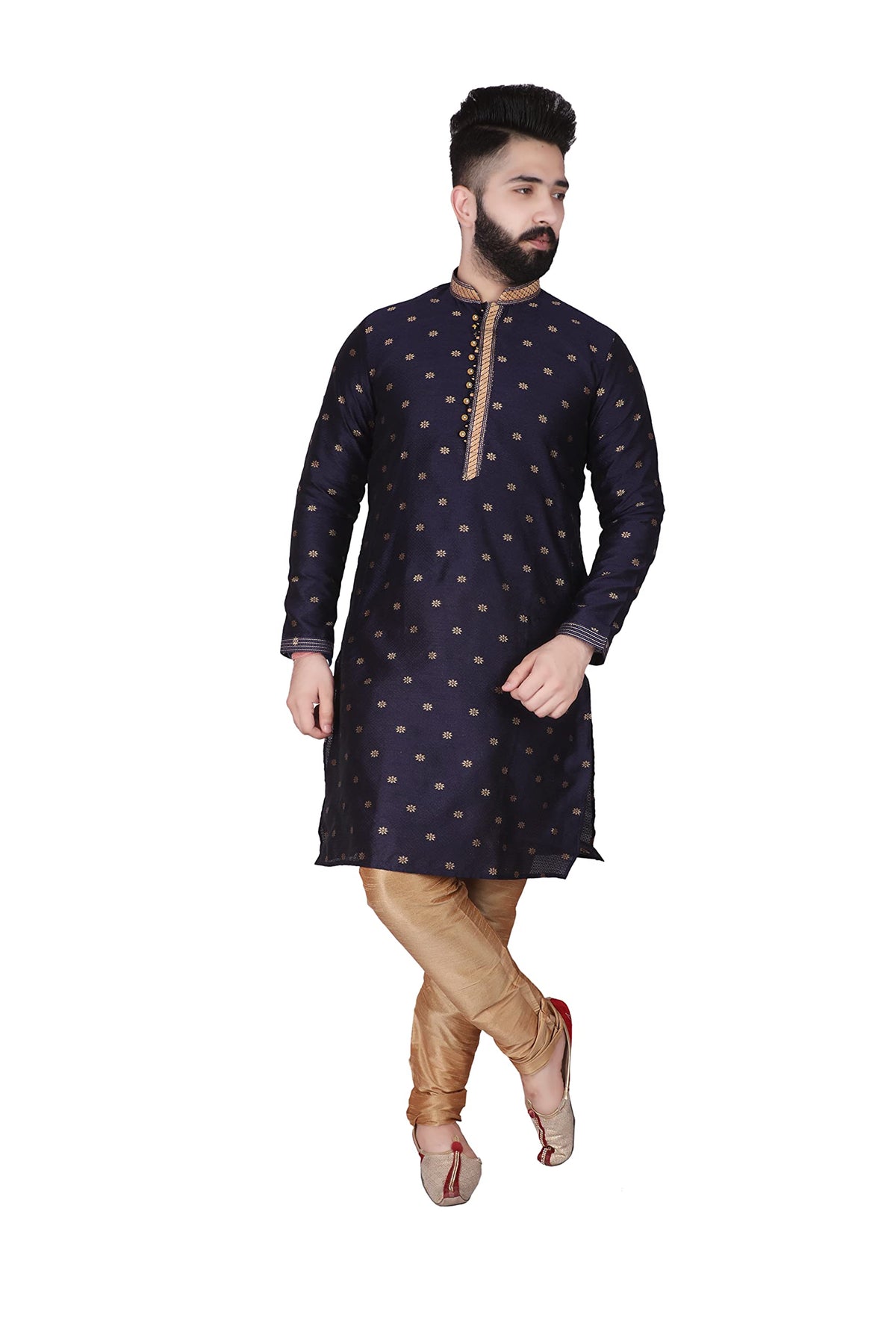 Pro-Ethic Style Developer Men's Silk Printed Kurta Set
