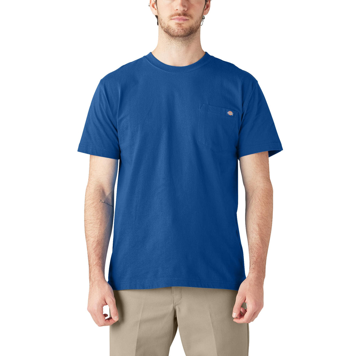 Dickies Men's Heavyweight Heathered Short Sleeve Pocket T-Shirt