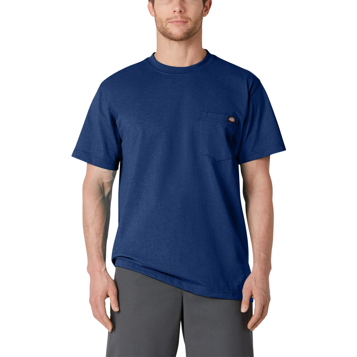 Dickies Men's Heavyweight Heathered Short Sleeve Pocket T-Shirt