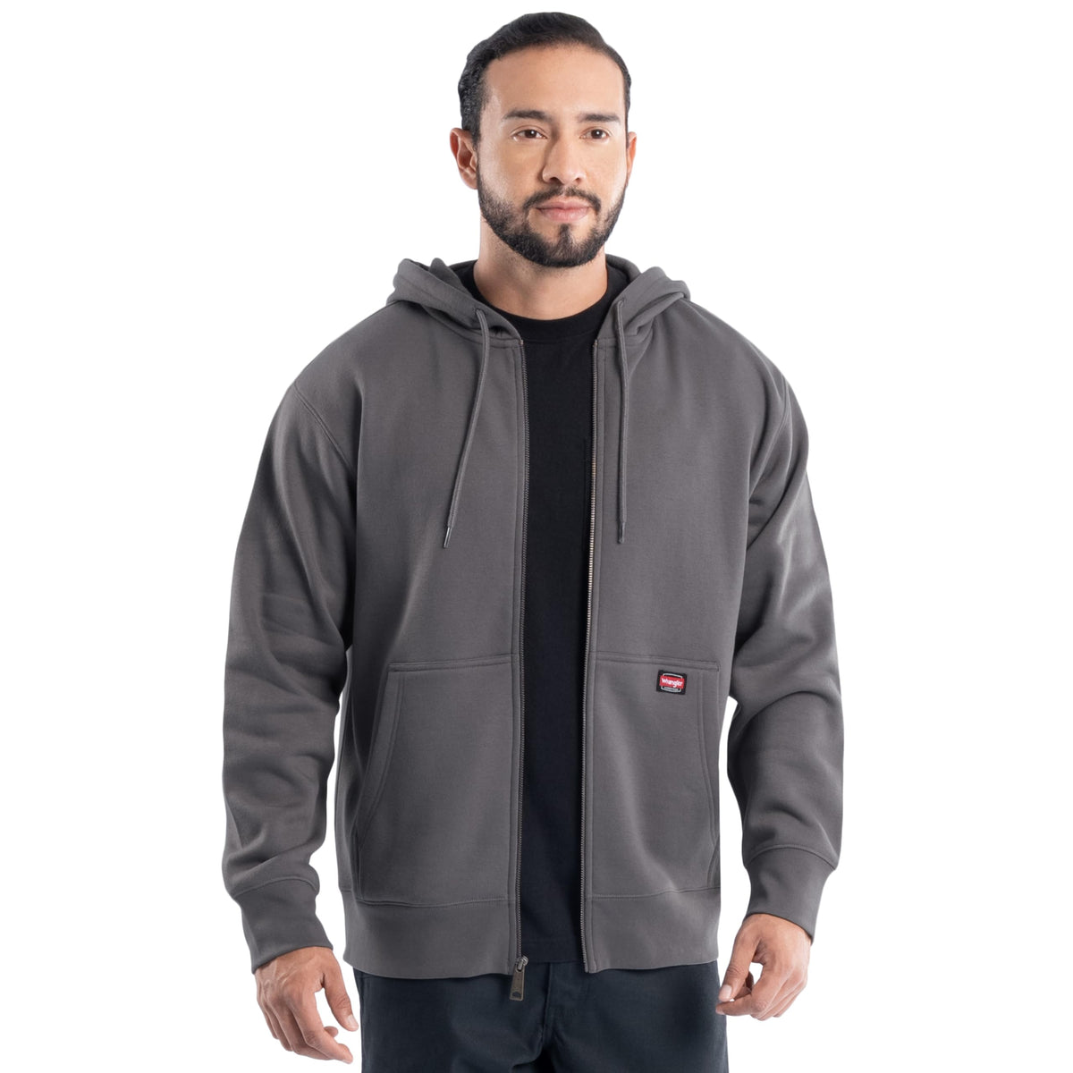 Wrangler mens Full Zip Fleece Hoodie Sweatshirt