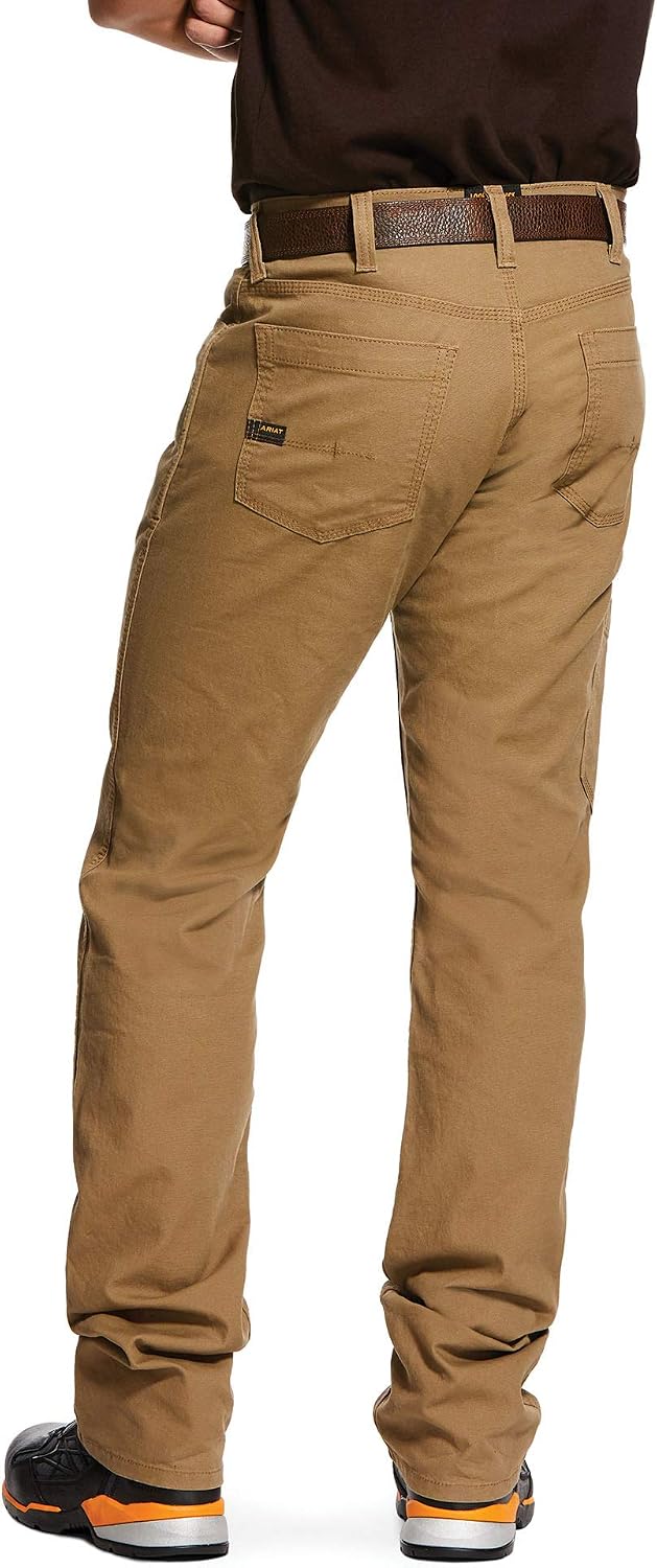 ARIAT Work Men's Rebar M4 Low Rise DuraStretch Made Tough Stackable Straight Leg Pants