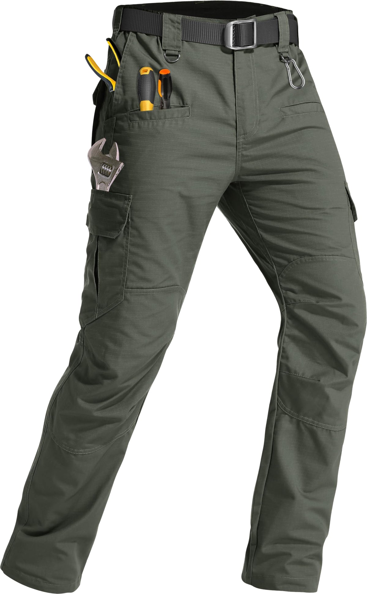 GARTENBOKER Men's Tactical Pants Lightweight Water Resistant Cargo Pants Flex Ripstop EDC Work Hiking Outdoor Pants