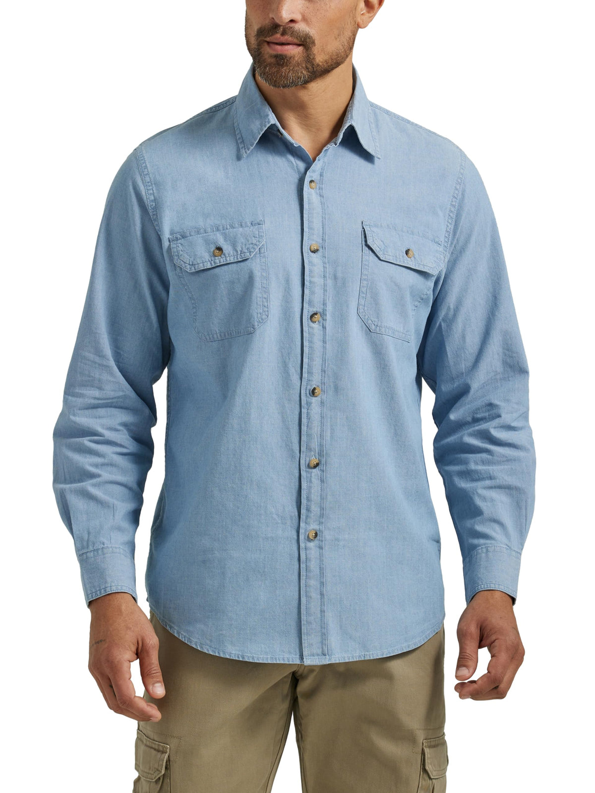 Wrangler Authentics Men's Long Sleeve Classic Woven Shirt