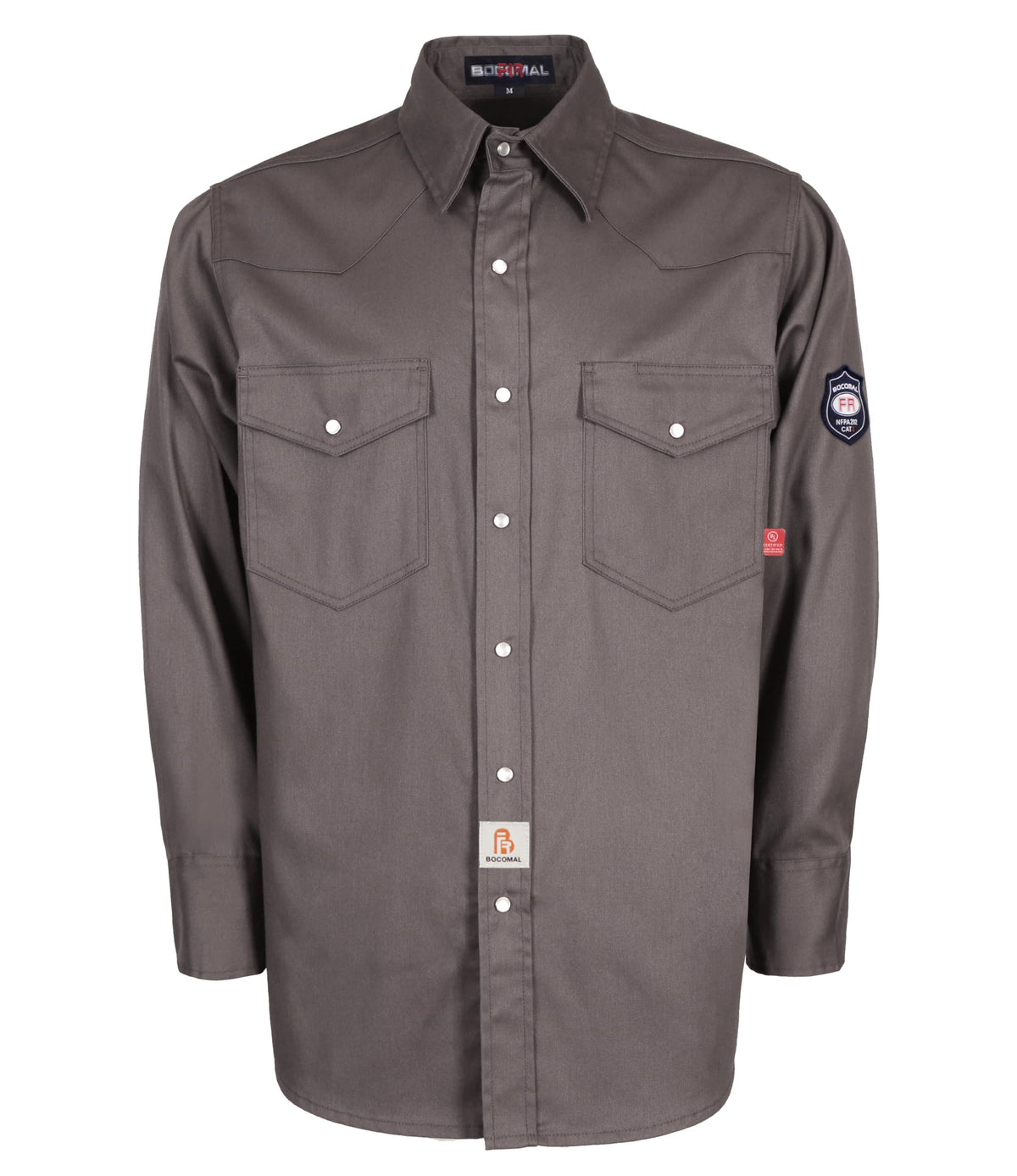 BOCOMAL Men's FR Shirts 6.25oz Lightweight Flame Resistant Welding Workwear