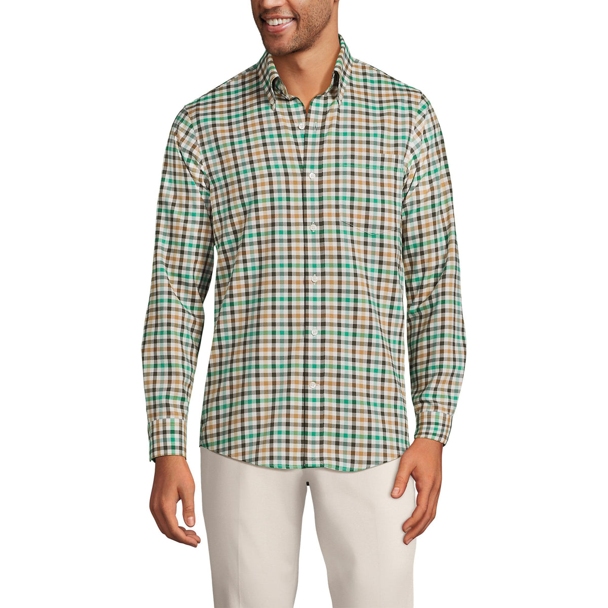 Men's Traditional Fit No Iron Twill Shirt
