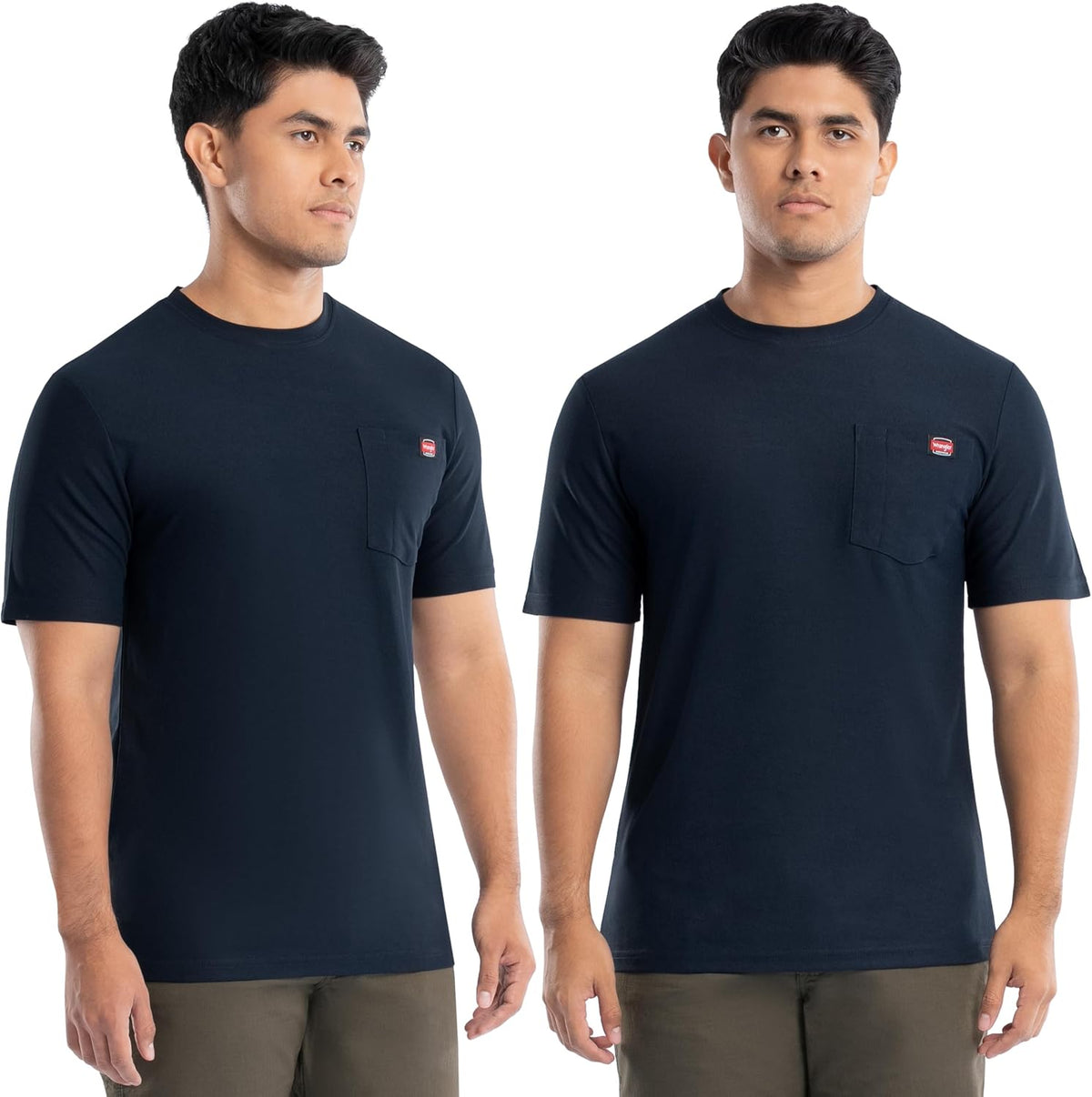 Wrangler Men's Short Sleeve UPF 40 Performance Pocket T-Shirt, 2-Pack