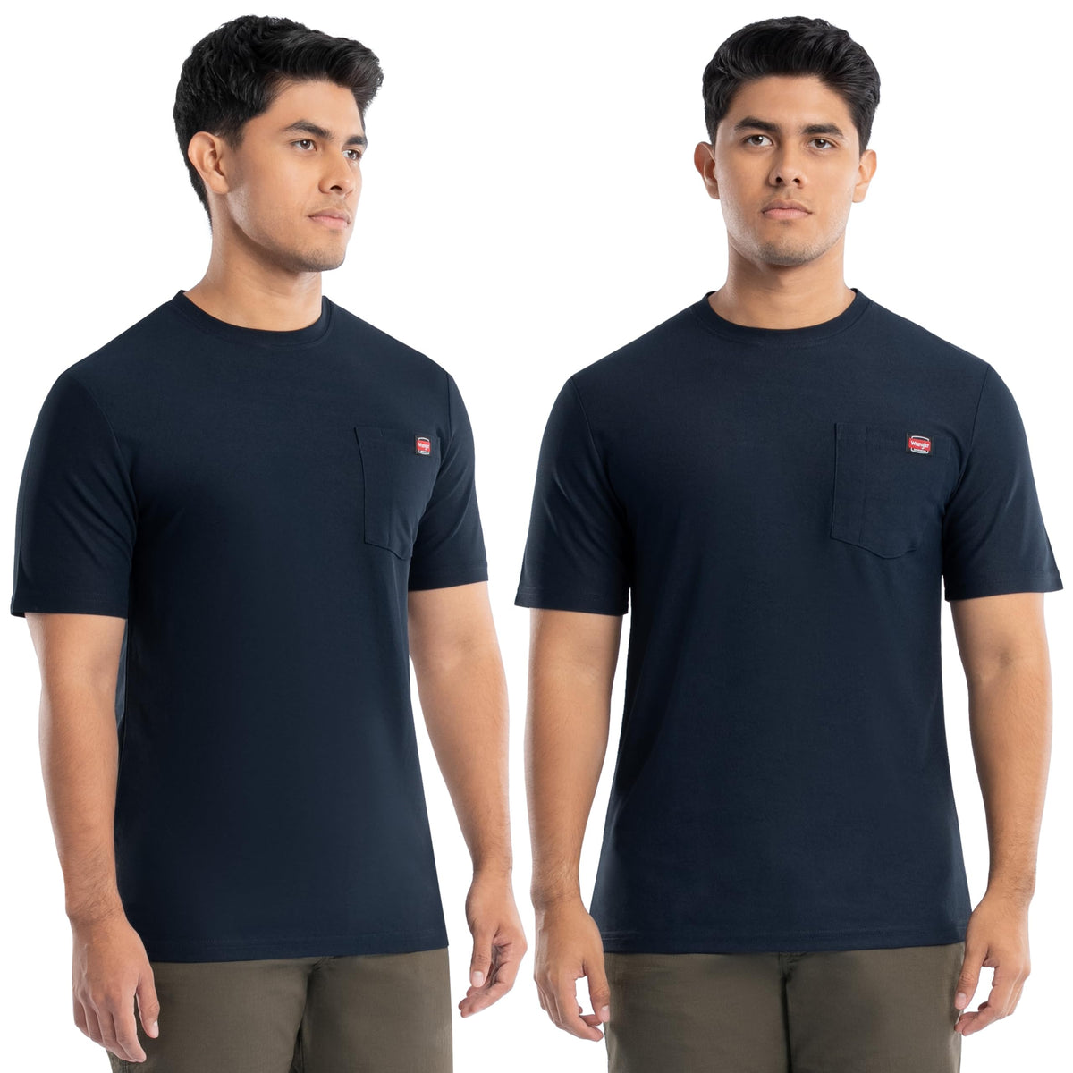 Wrangler Men's Short Sleeve UPF 40 Performance Pocket T-Shirt, 2-Pack