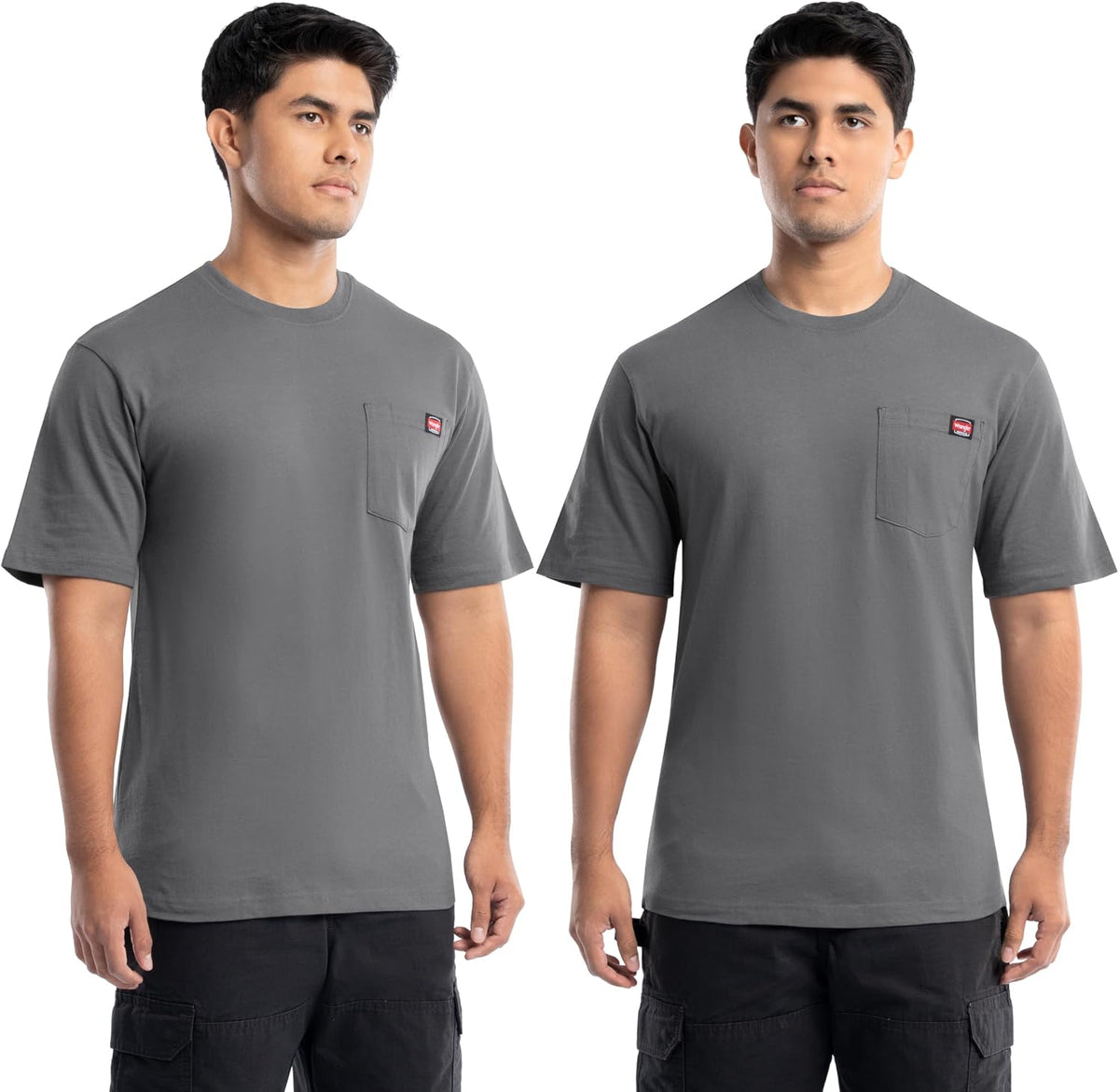 Wrangler Men's Classic Core Short Sleeve Pocket T-Shirt, 2-Pack